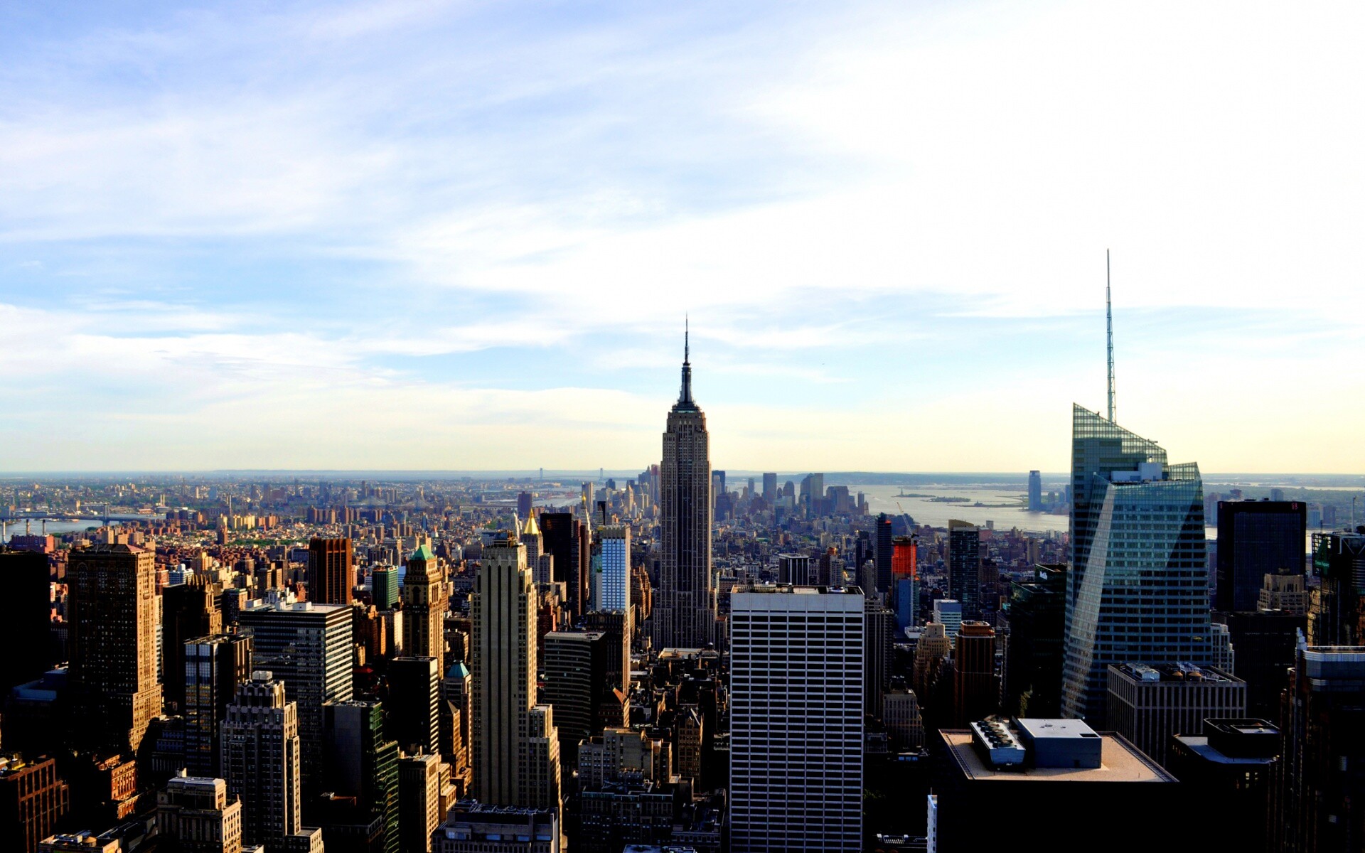 Вид на Нью-Йорк обои