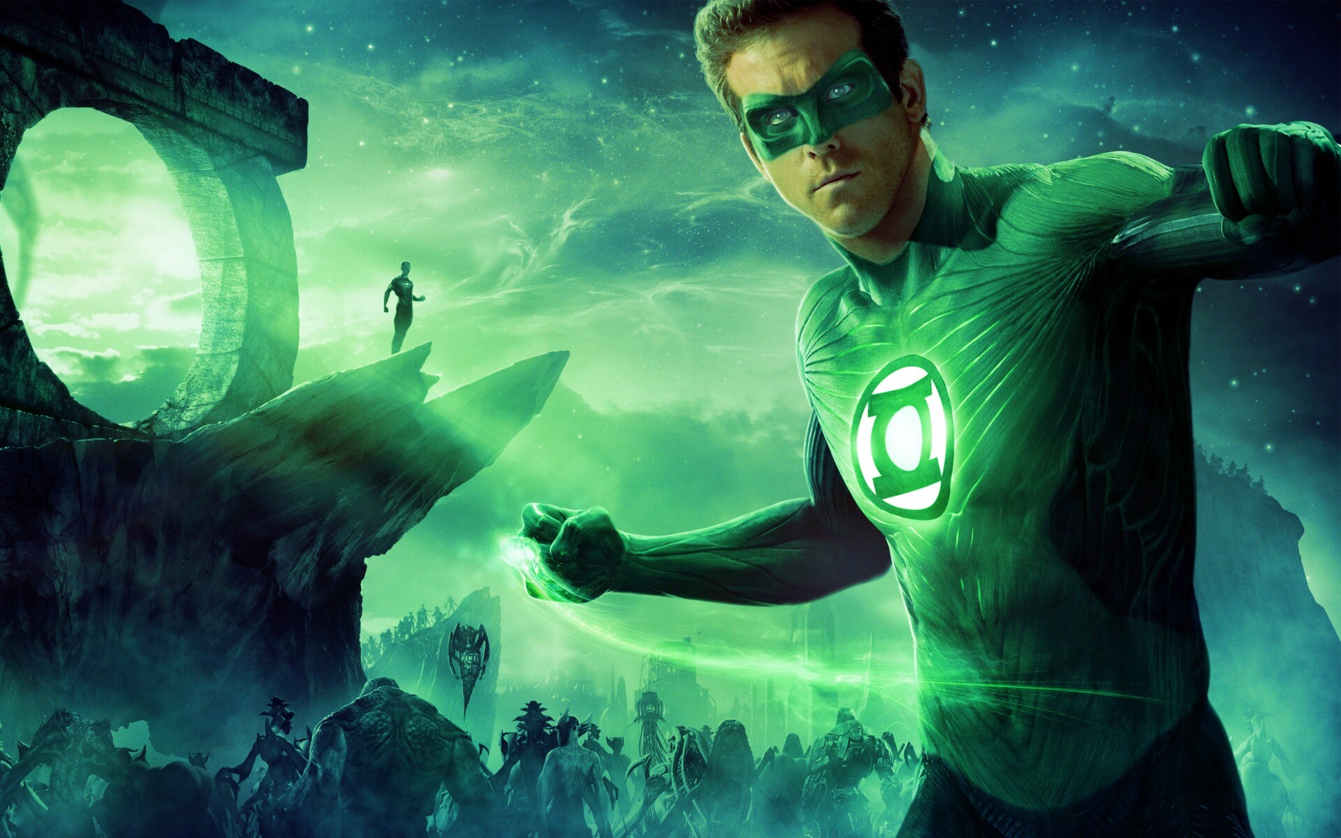 Зелёный фонарь обои