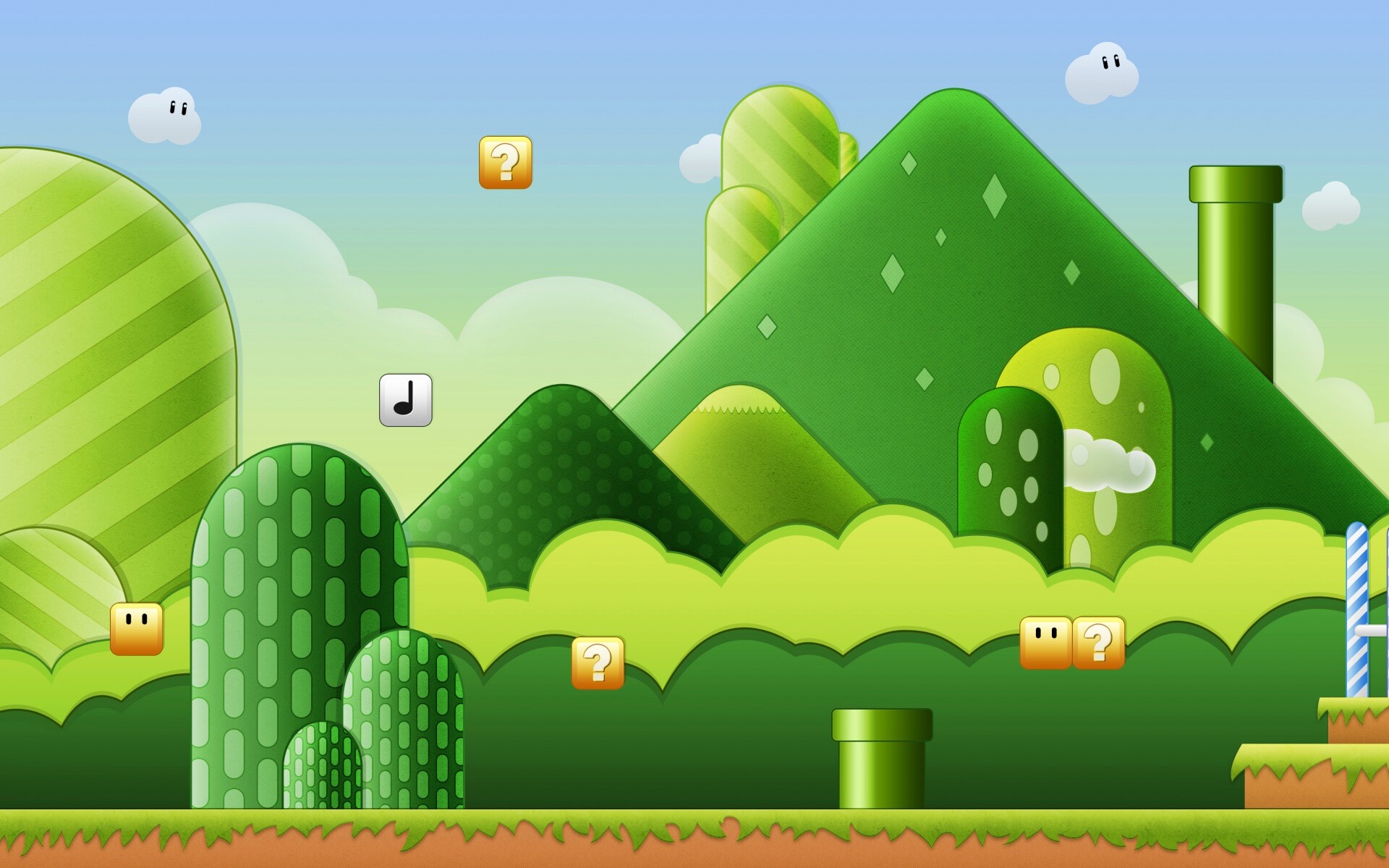 Мир Супермарио обои