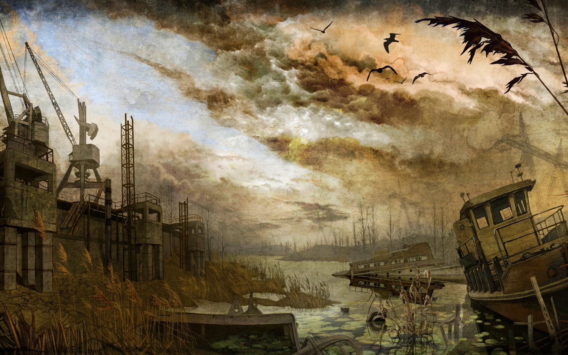 Панорама из Сталкера обои