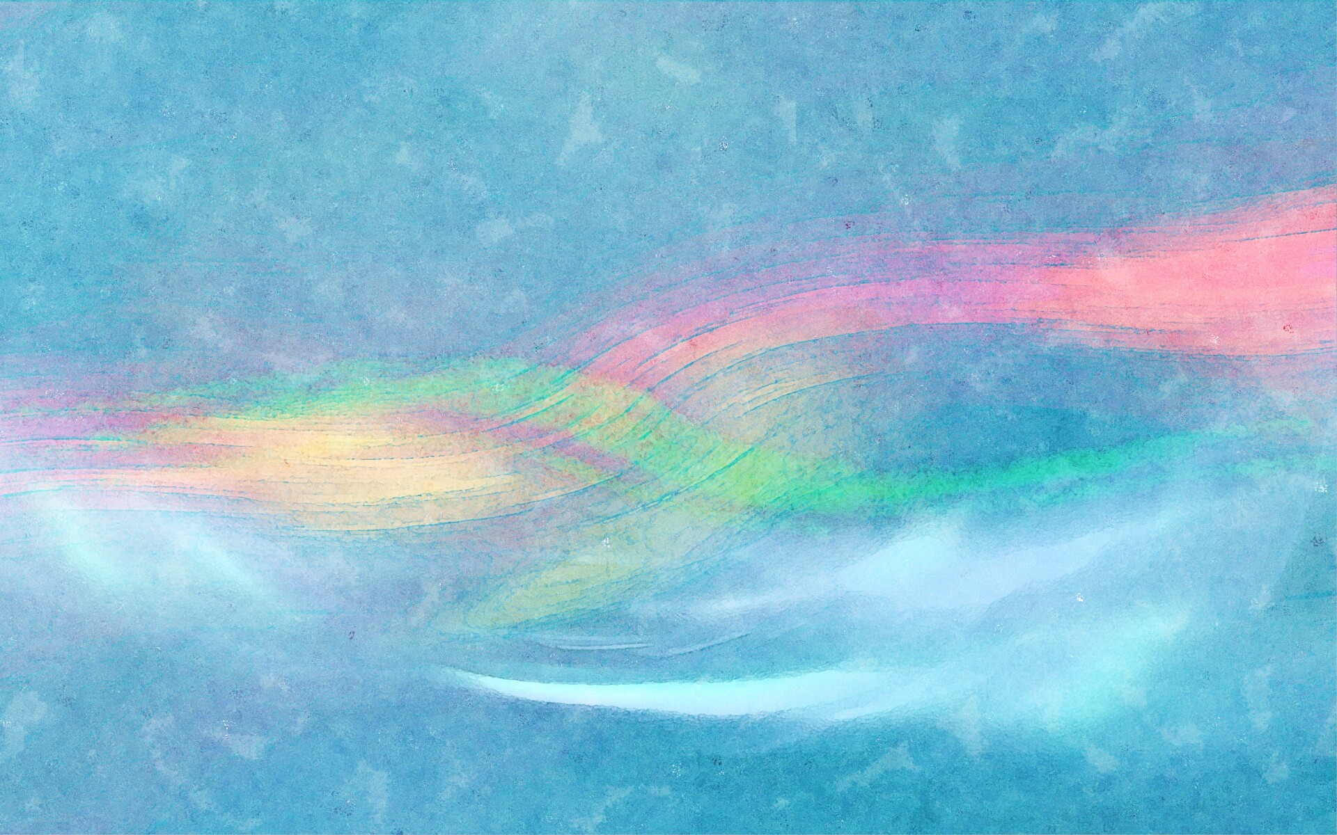 Радужные волны обои