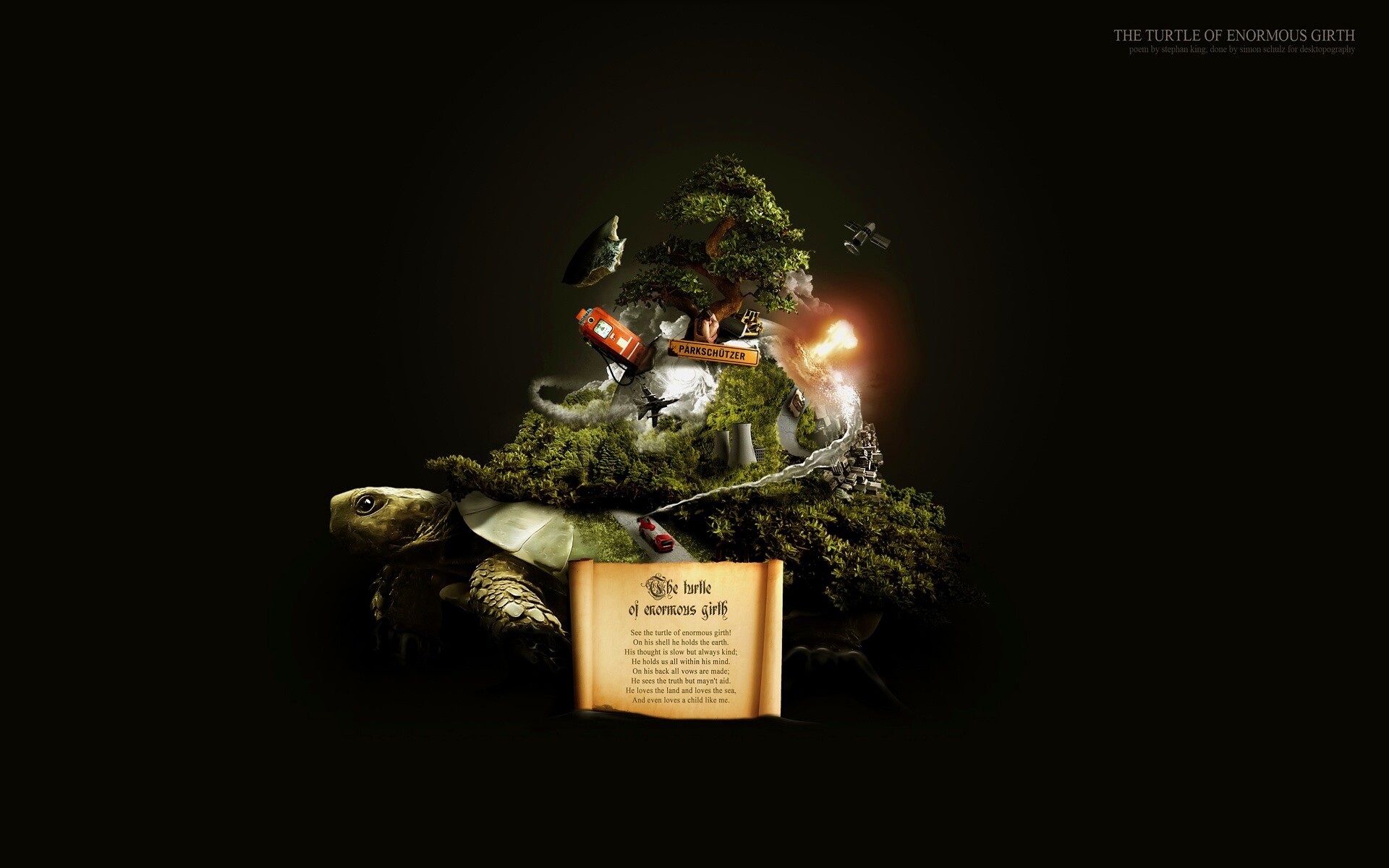 Огромная в обхвате черепаха обои
