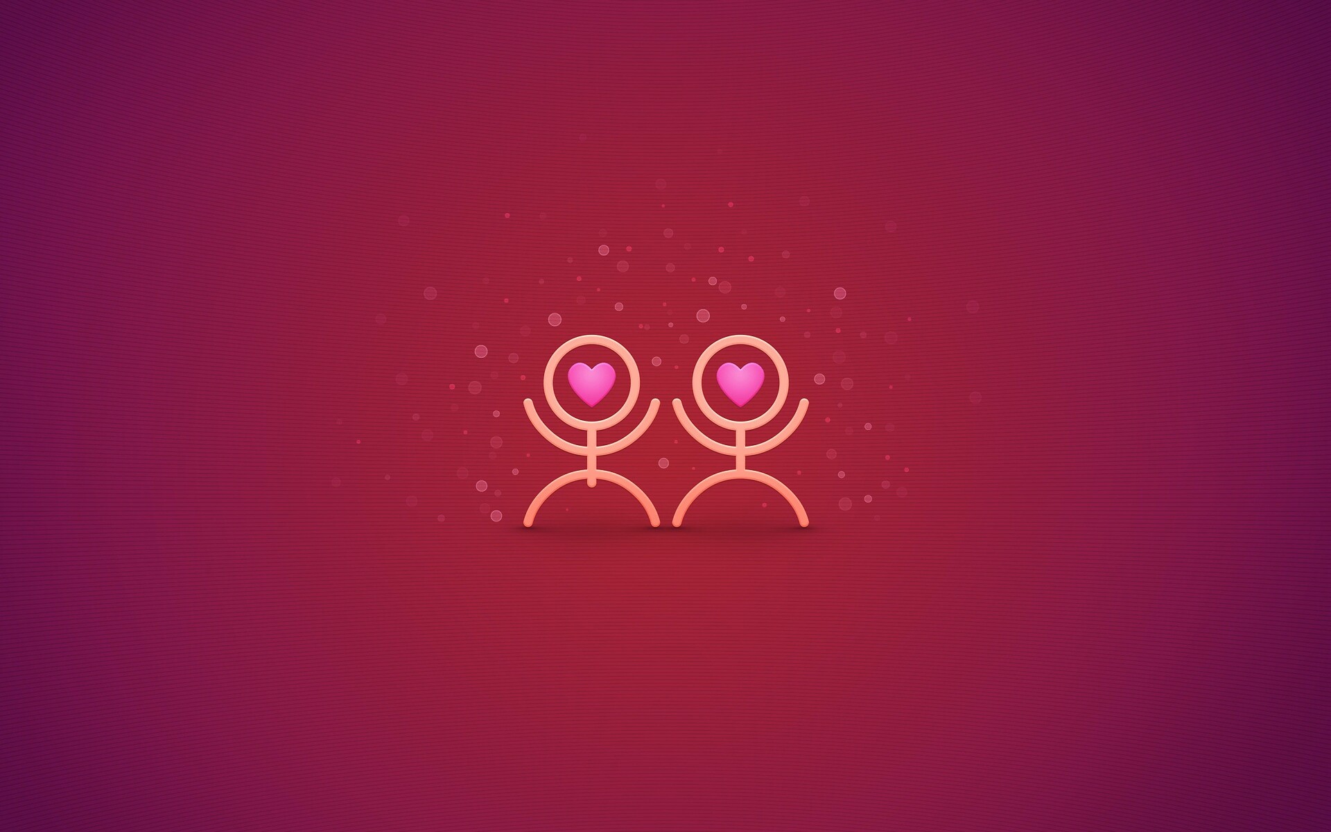 Влюблённые человечки обои