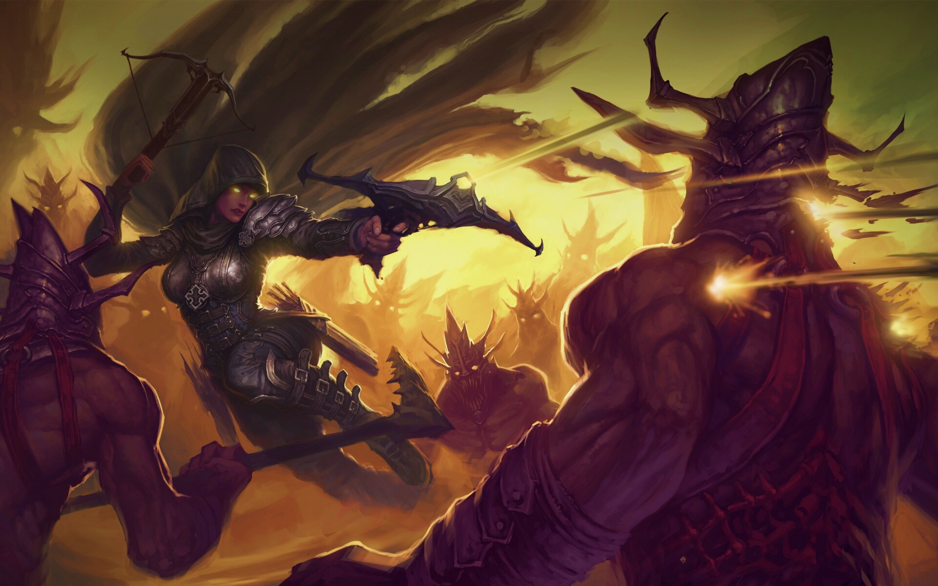 Охотник на демонов из Diablo 3 обои