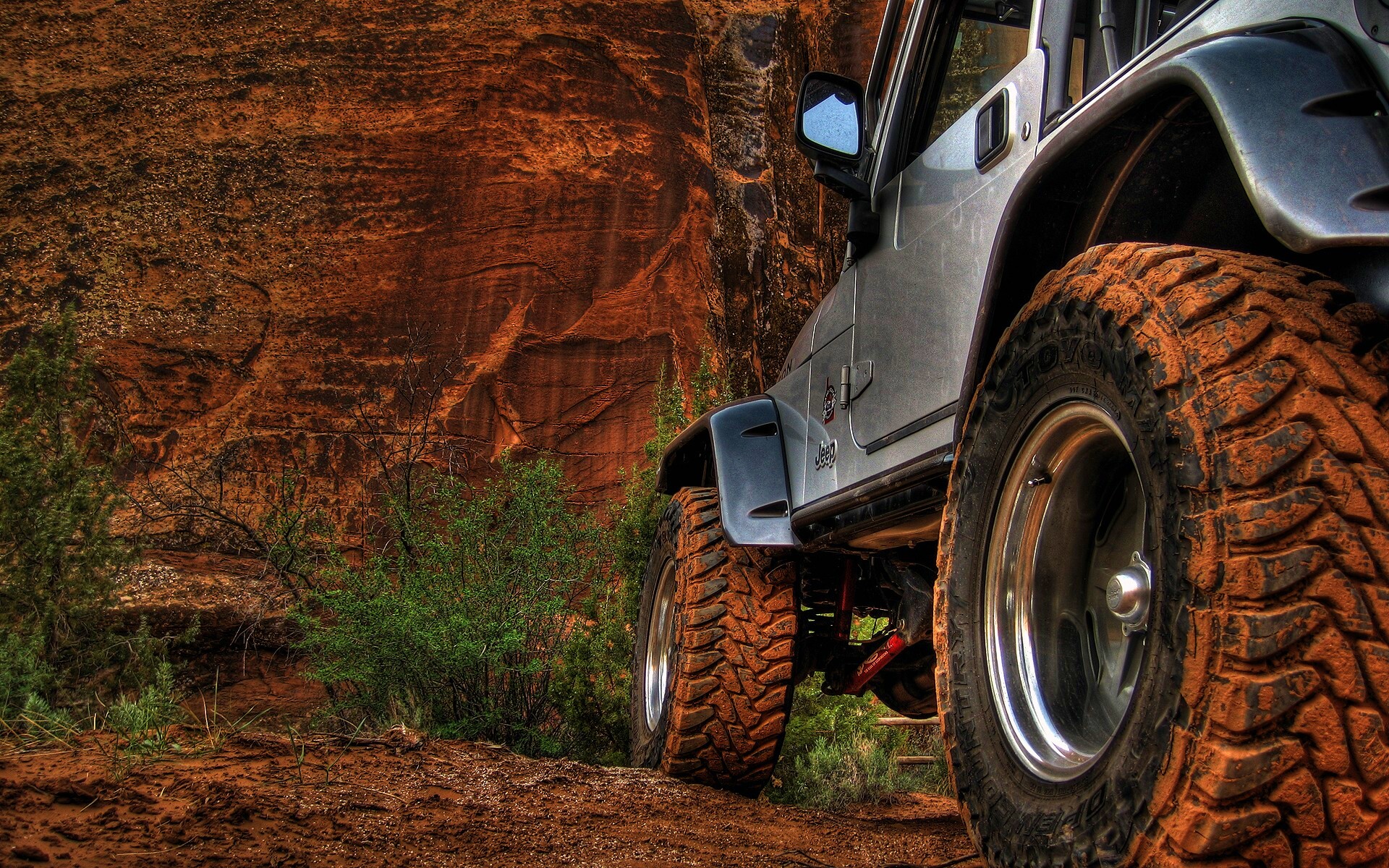 Jeep на бездорожье обои