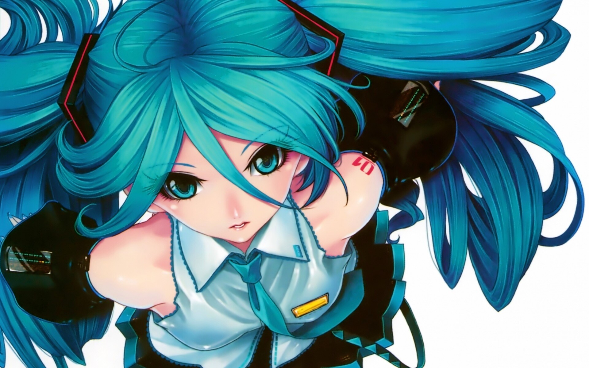 Синеволосая Хатсуне Мику обои