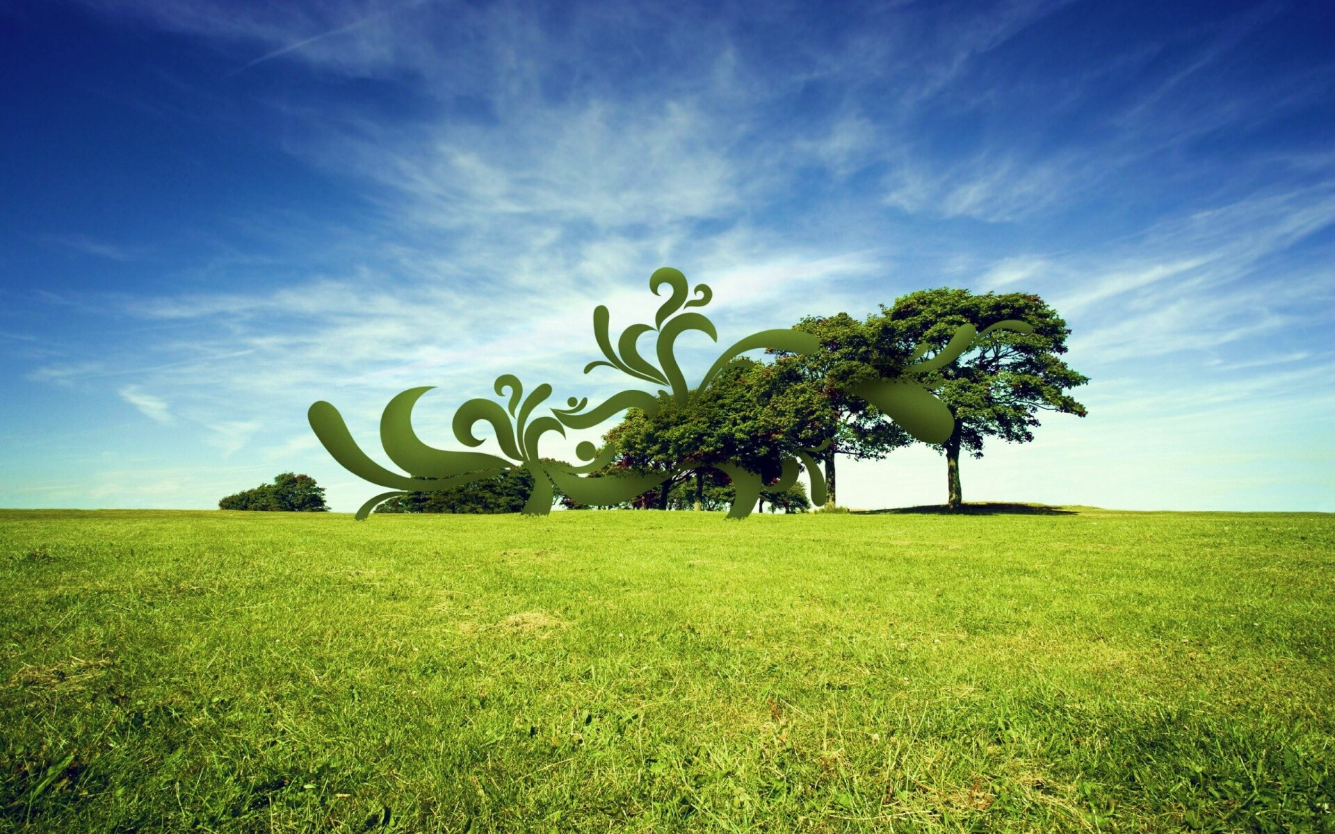 На равнине обои