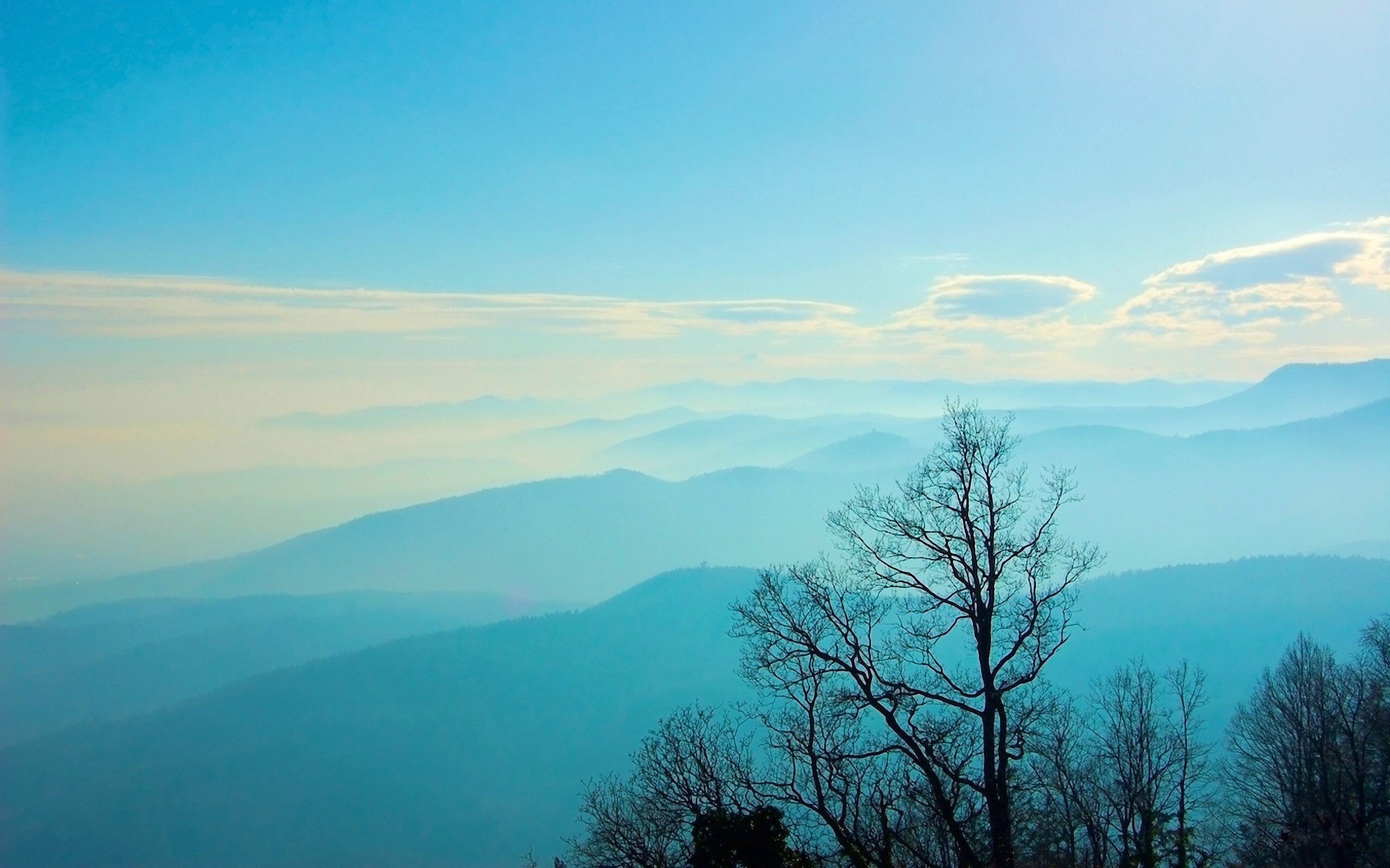 Голубые горы обои