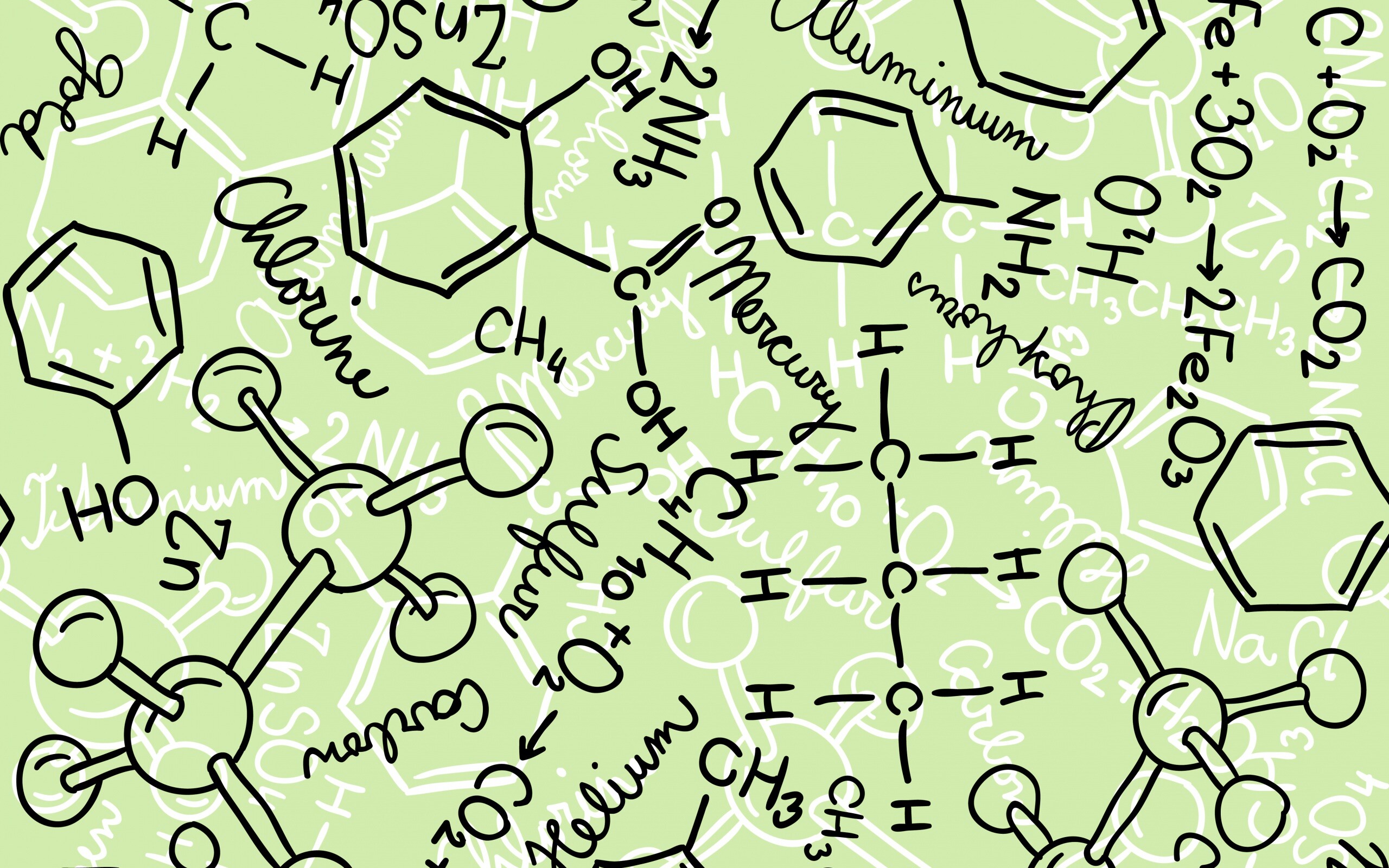 Химические формулы обои