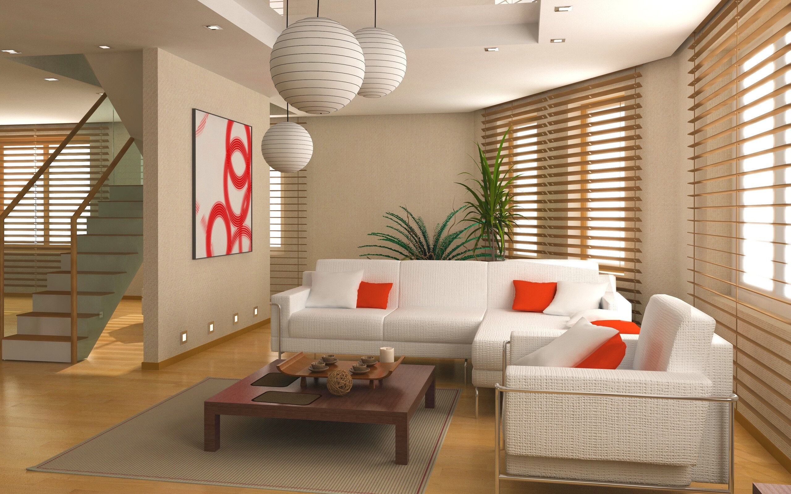 Китайская гостинная обои