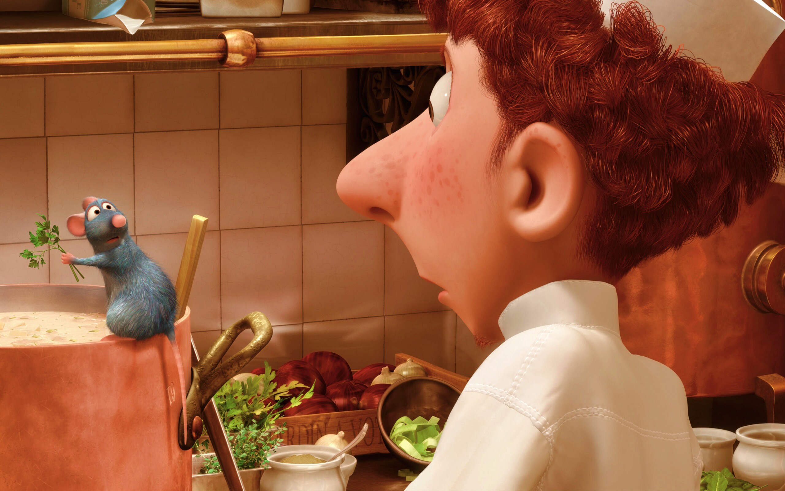 Рататуй варит суп обои