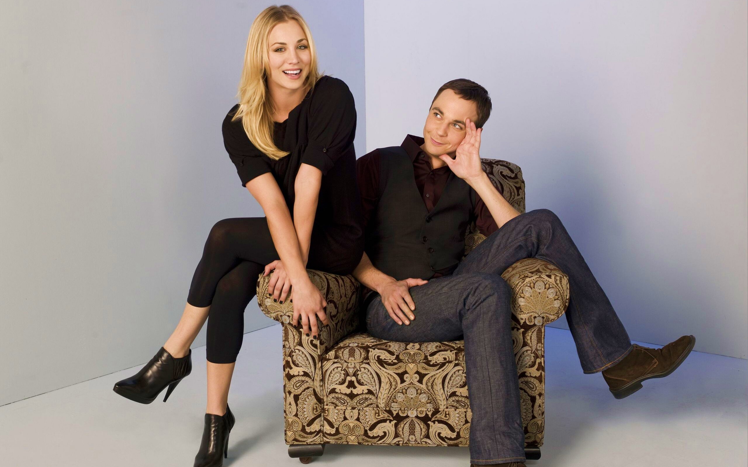 Пенни и Шелдон обои