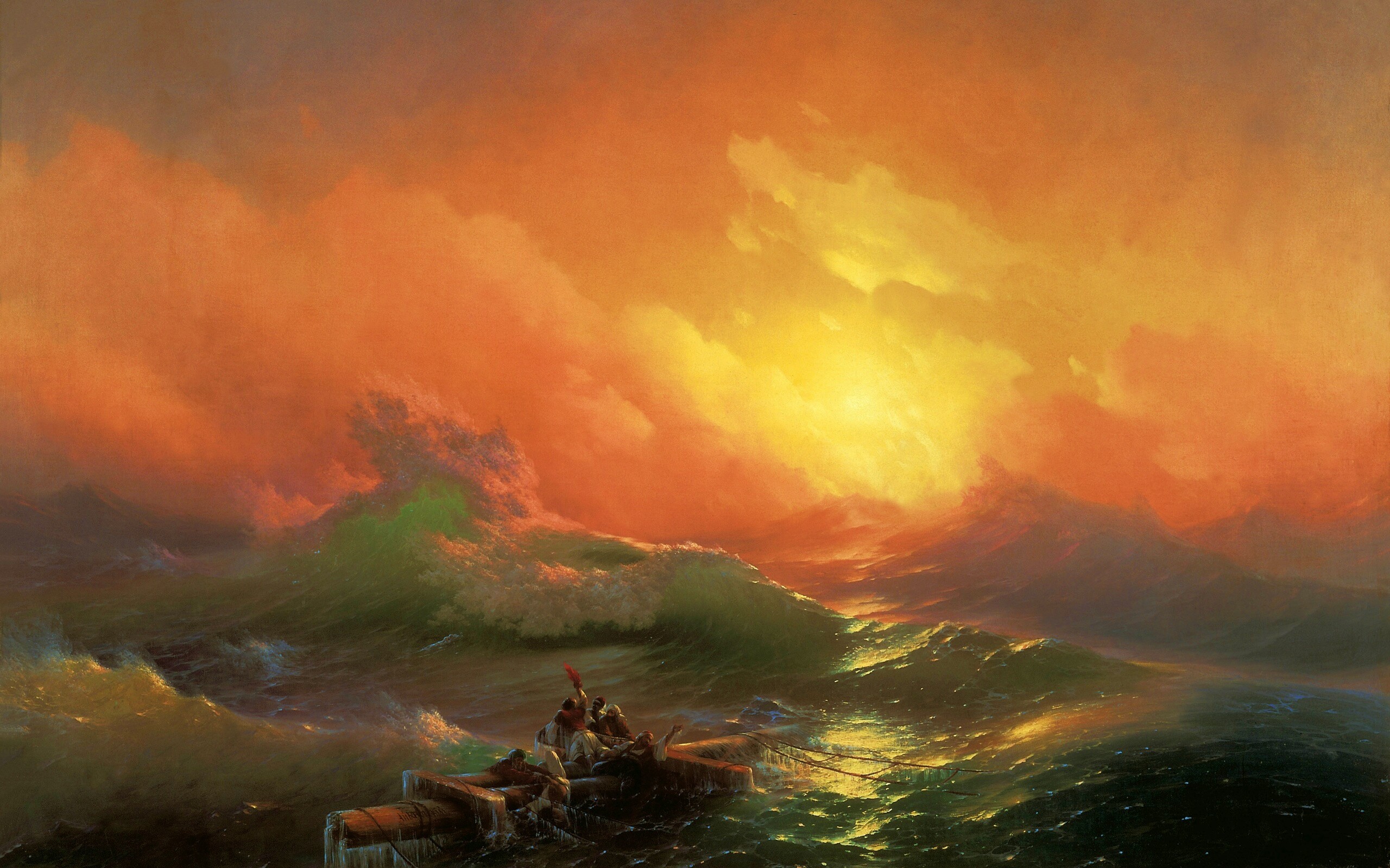 Айвазовский: Девятый вал обои