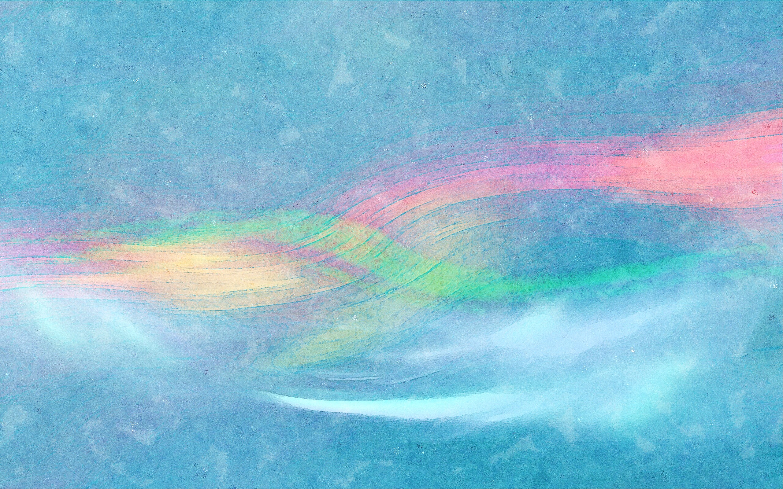 Радужные волны обои