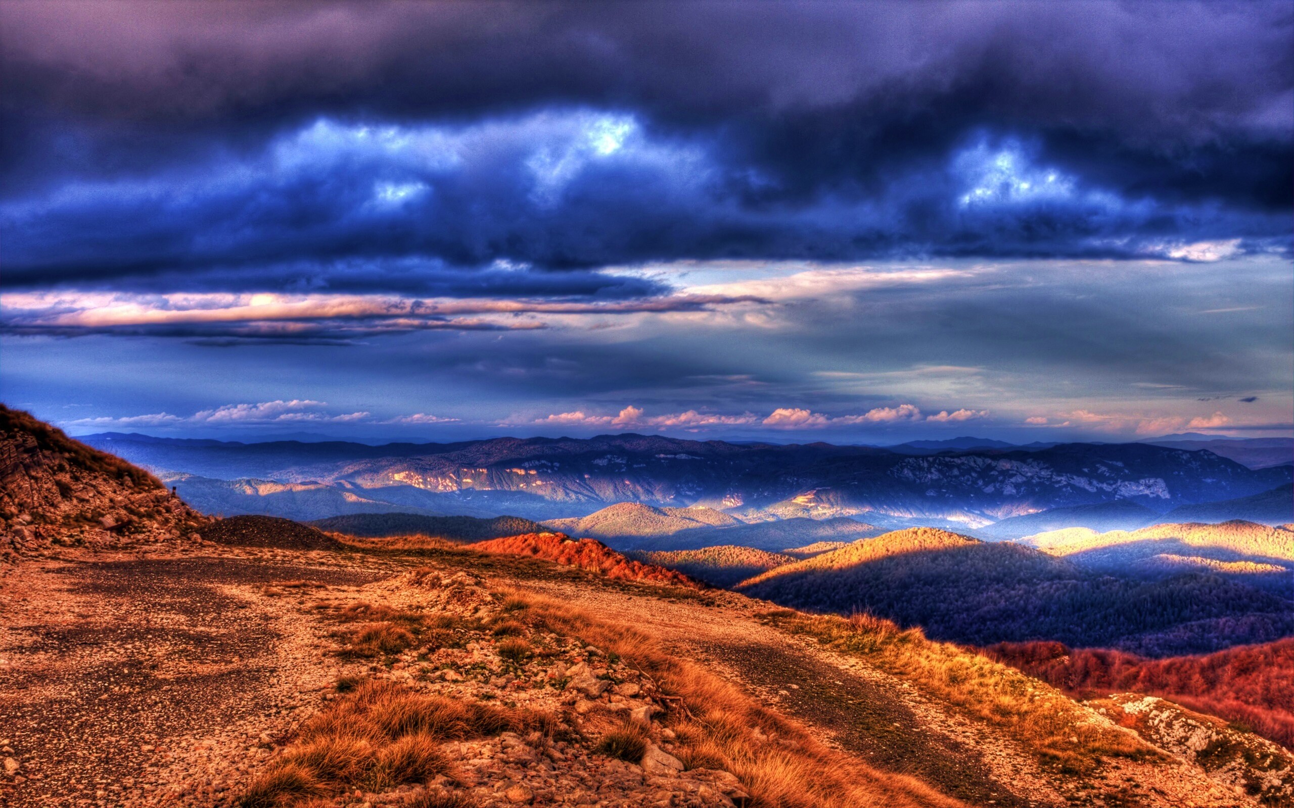 Горы в HDR обои