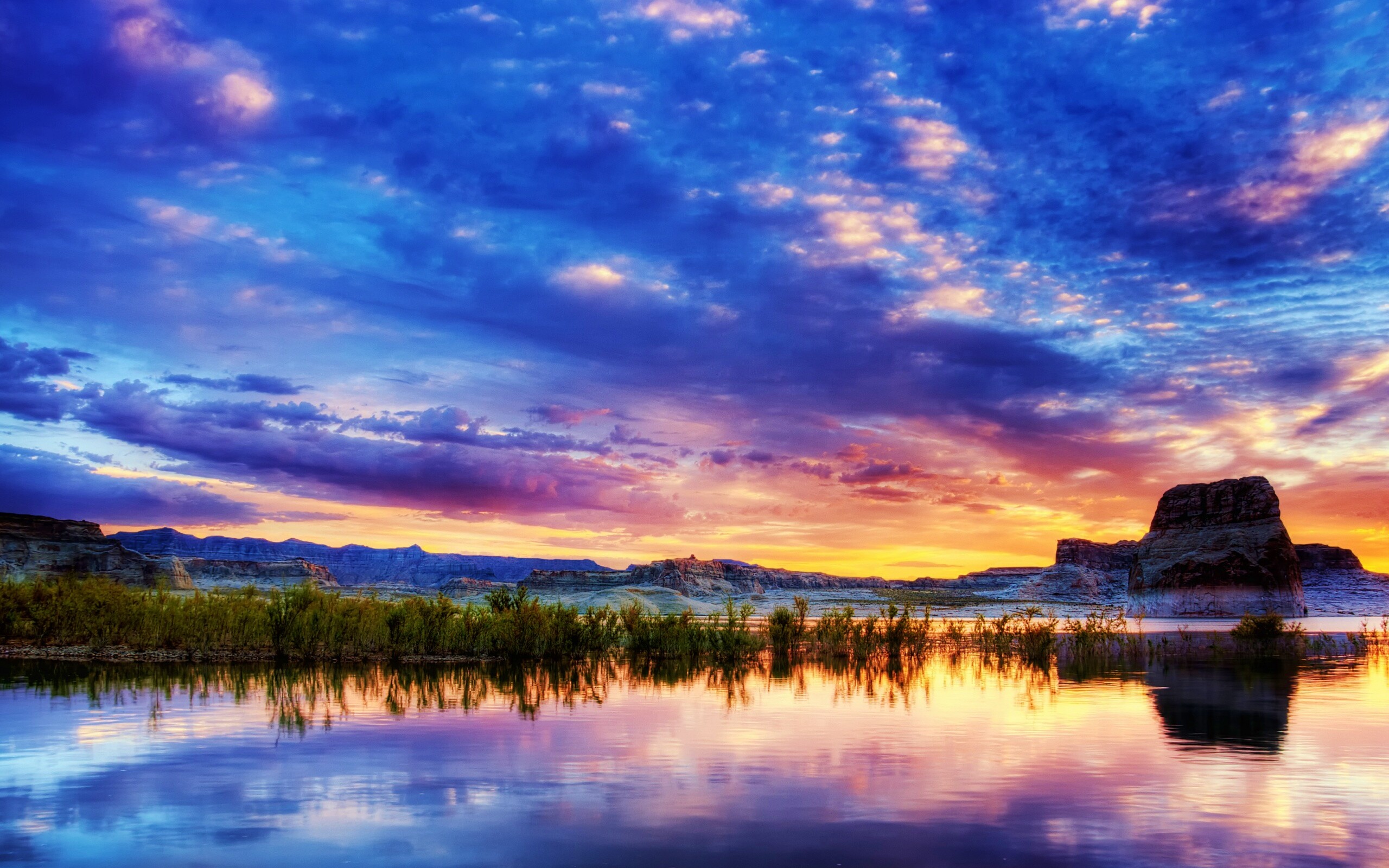 Горное озеро обои