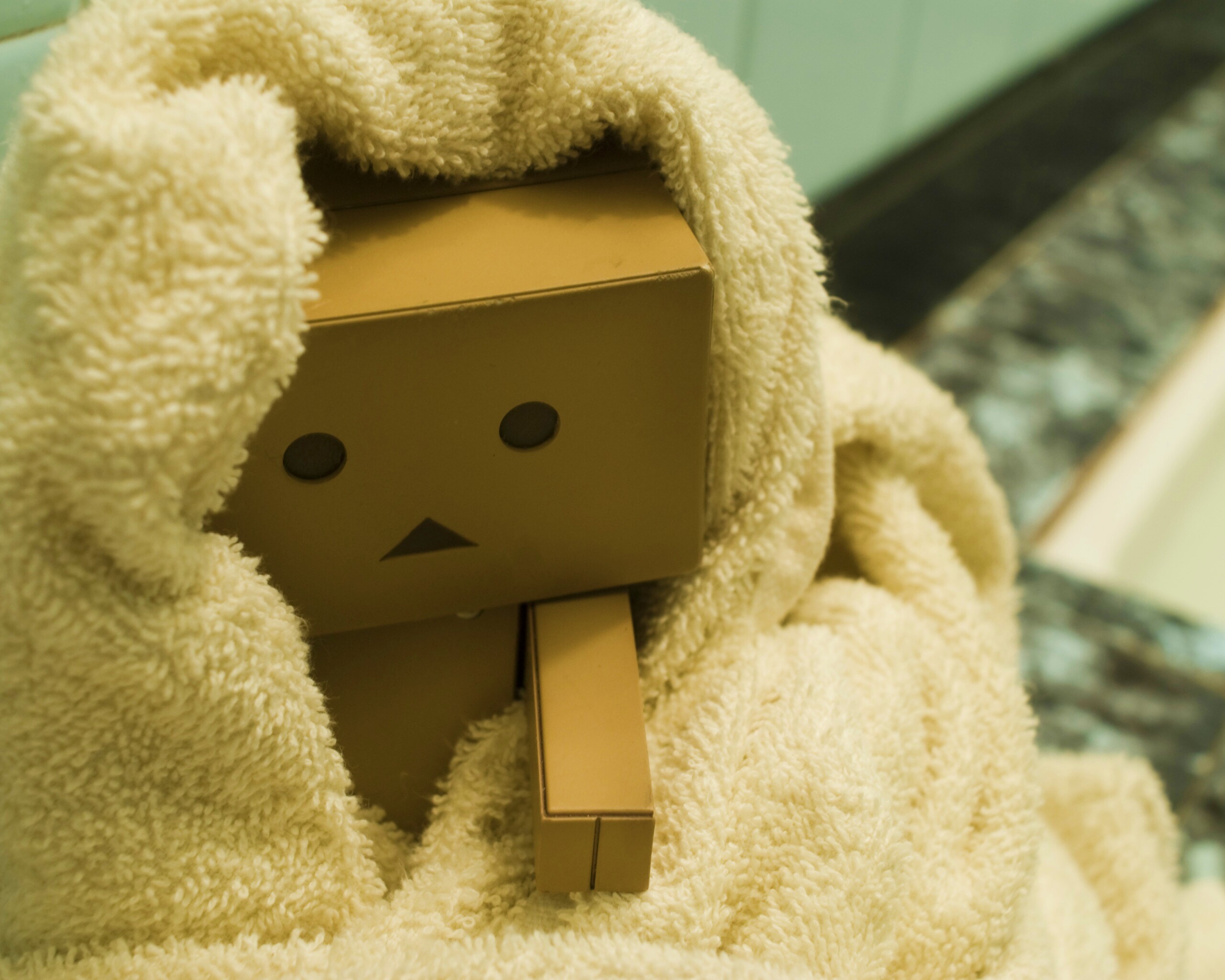 Yotsubato Danbo в полотенце обои