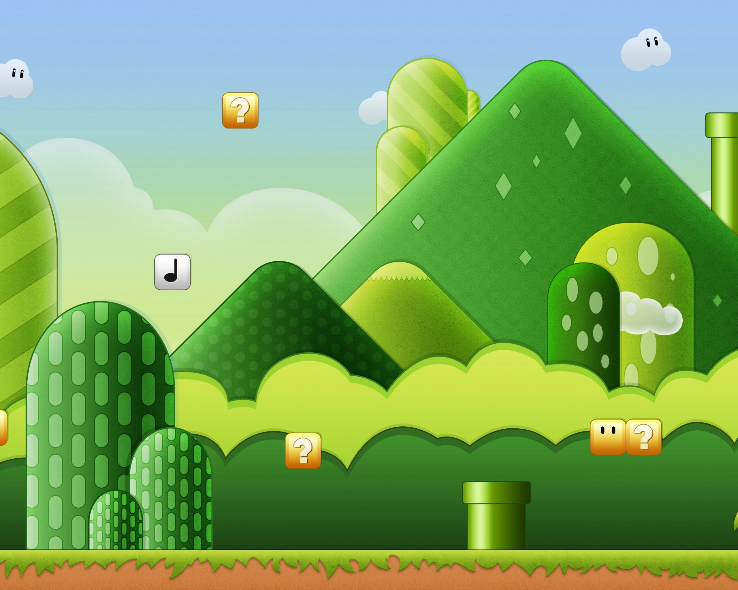 Мир Супермарио обои