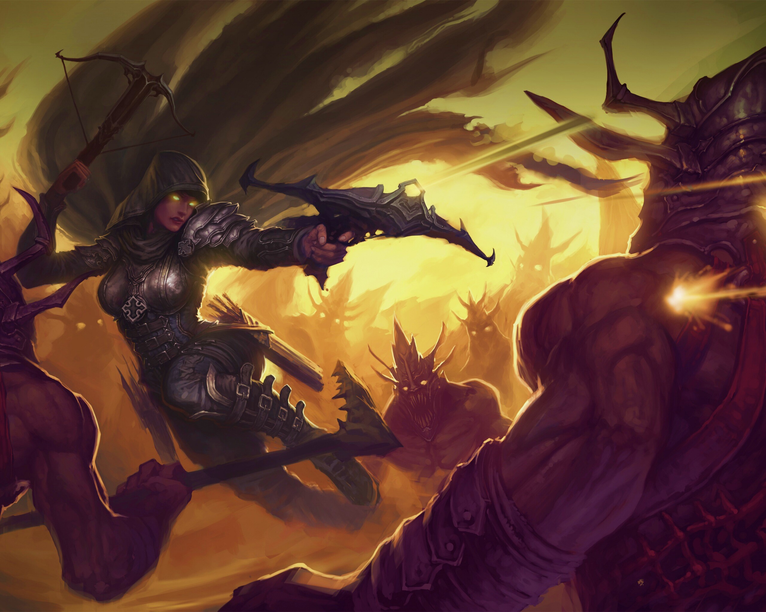 Охотник на демонов из Diablo 3 обои