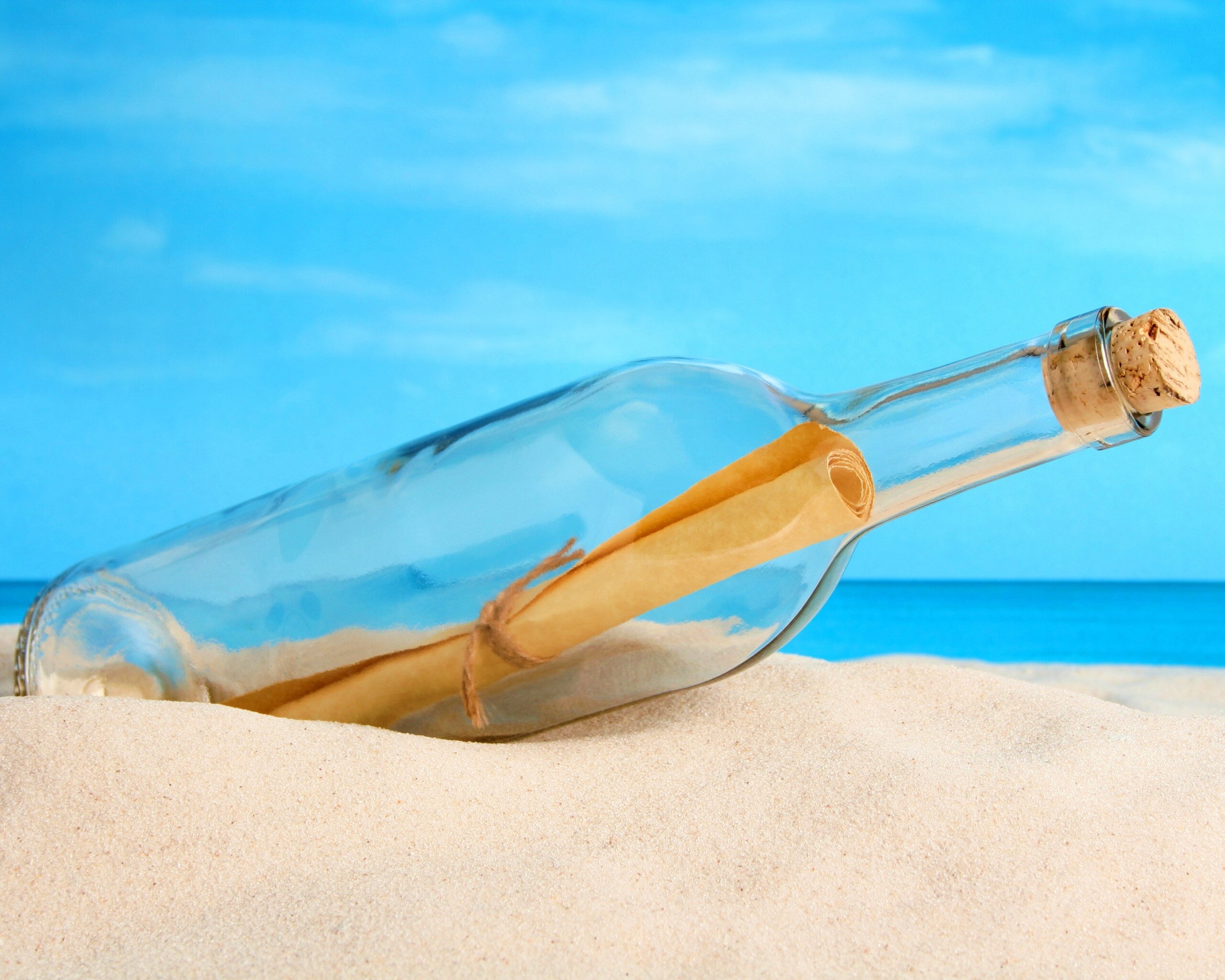 Послание в бутылке обои