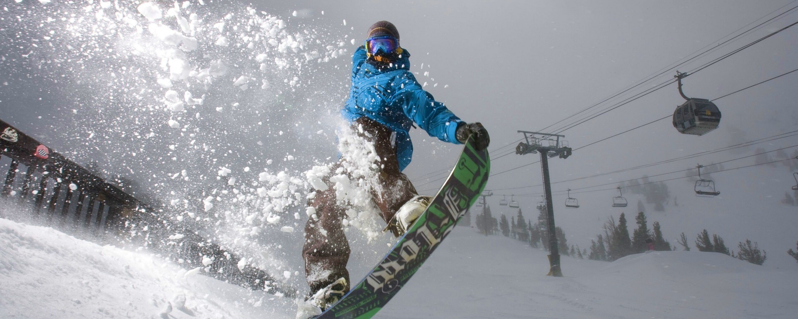 Сноубордист обои