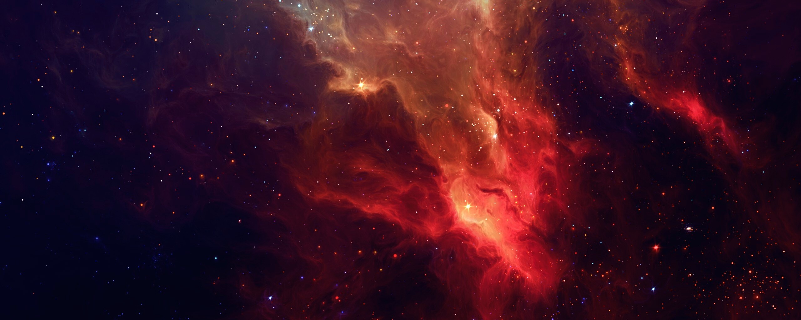 Красная туманность обои