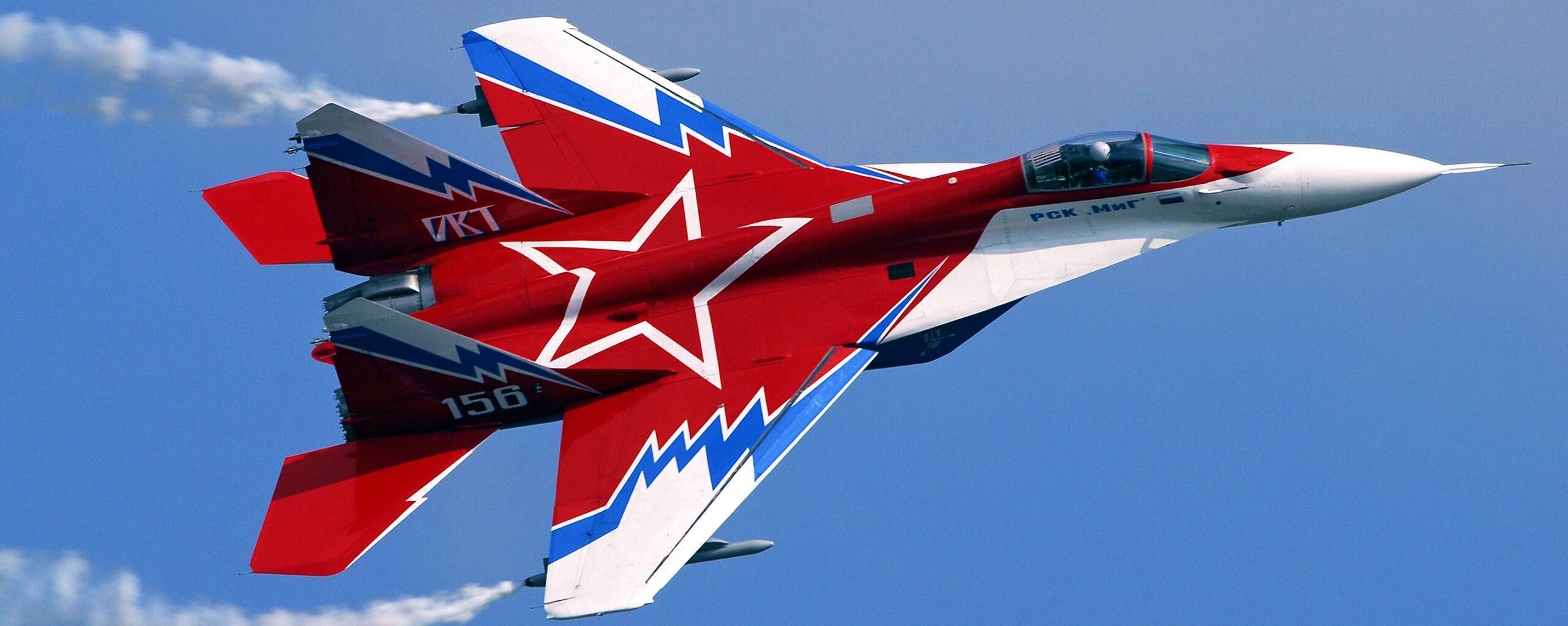 Истребитель МИГ пилотажной группы обои