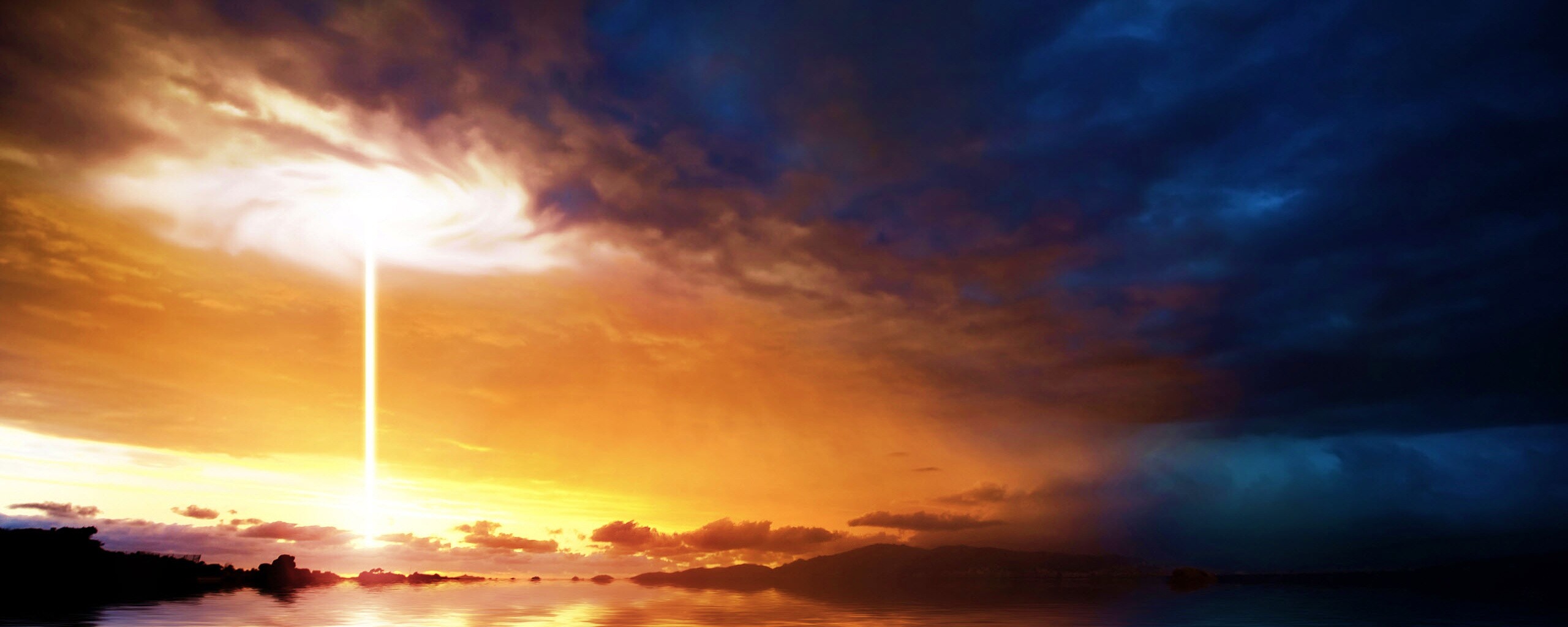 Луч с неба обои