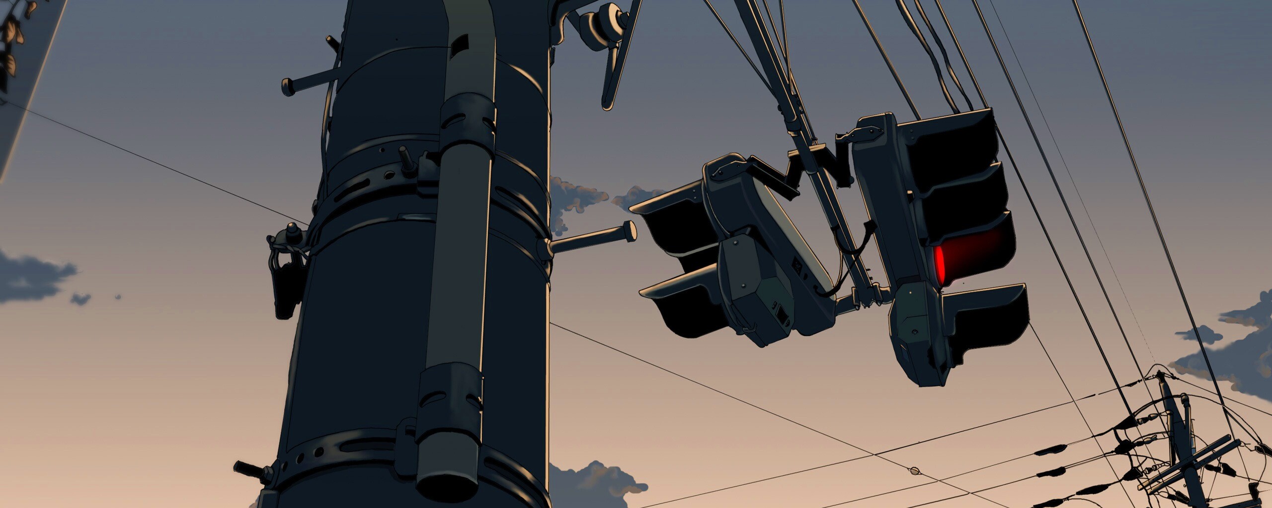 Красный свет обои