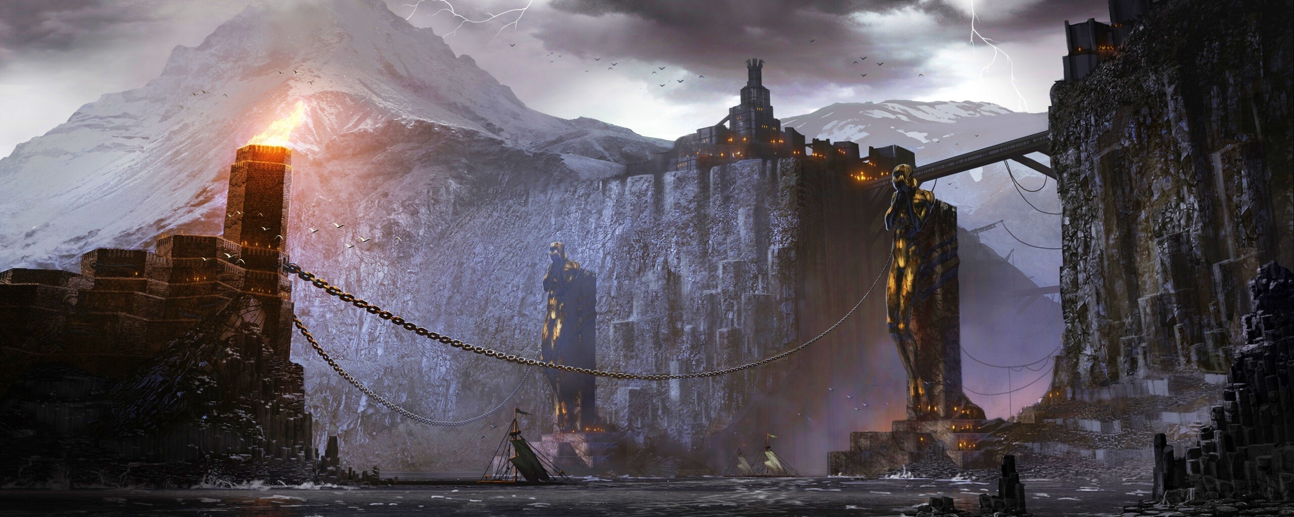 Концепт арт из Dragon Age 2 обои