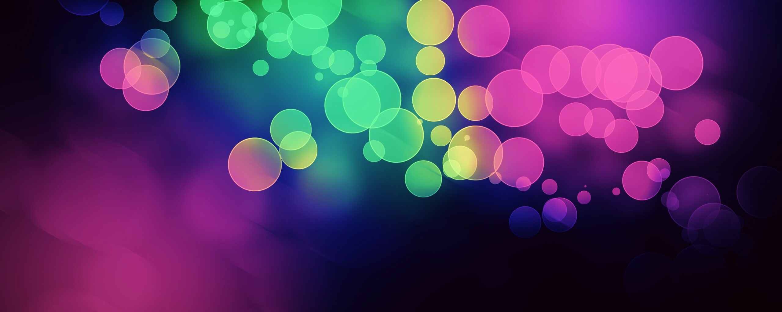 Разноцветные круги света обои