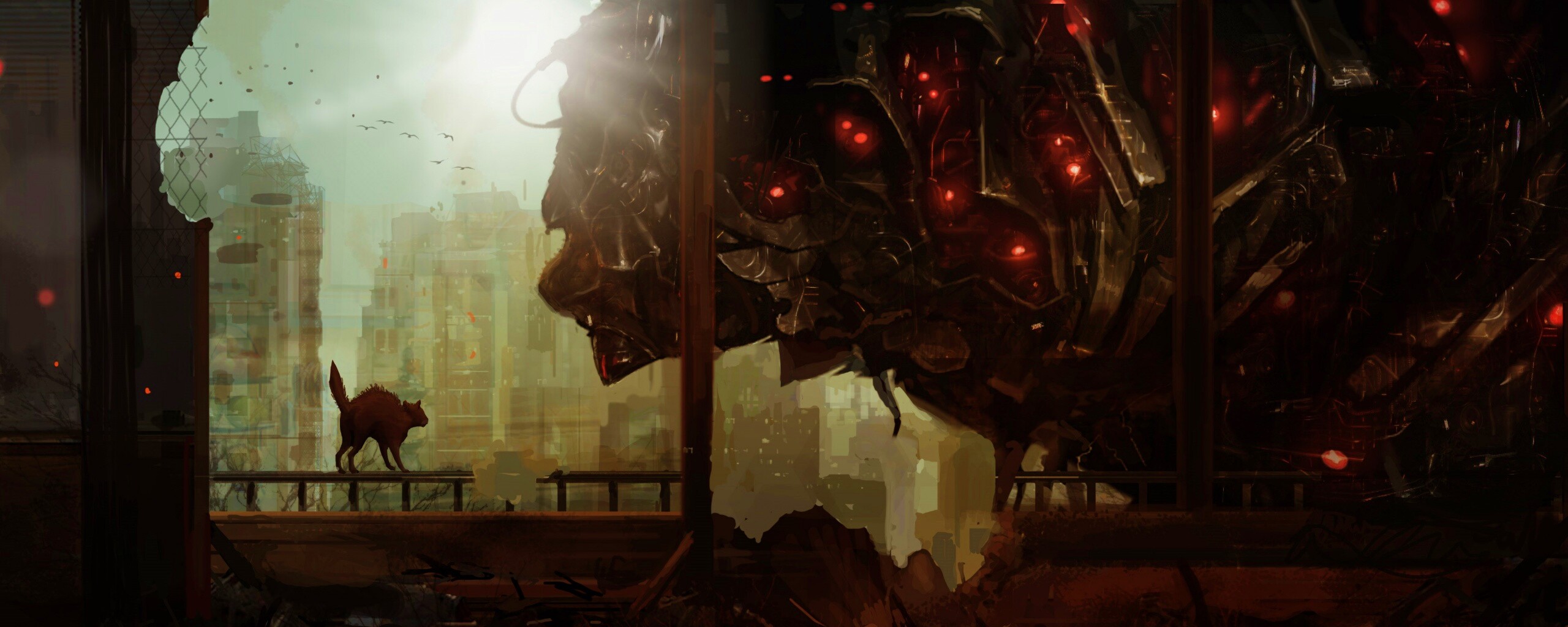 Кошкино удивление обои