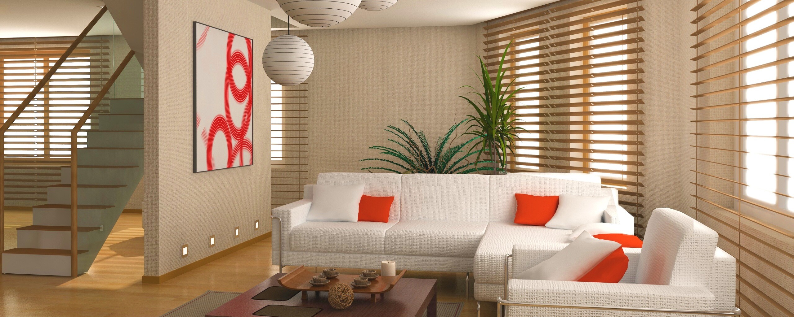 Китайская гостинная обои