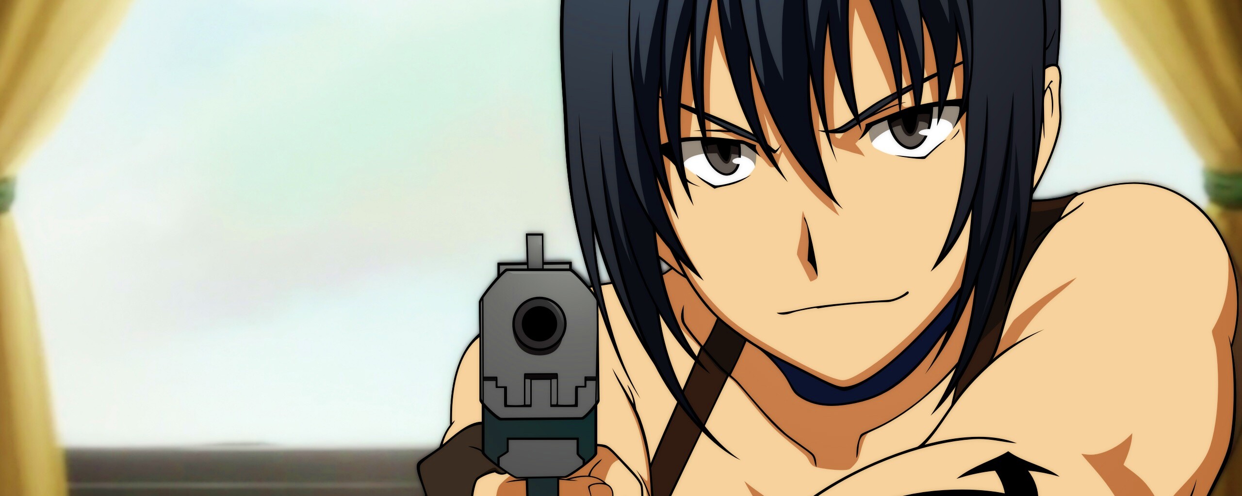 Девушка с пистолетом обои