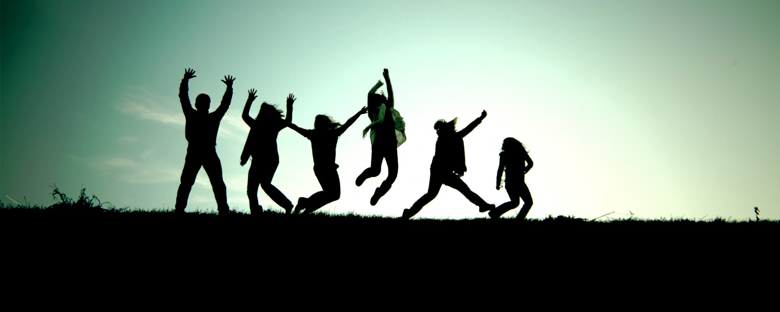 Силуэты людей обои