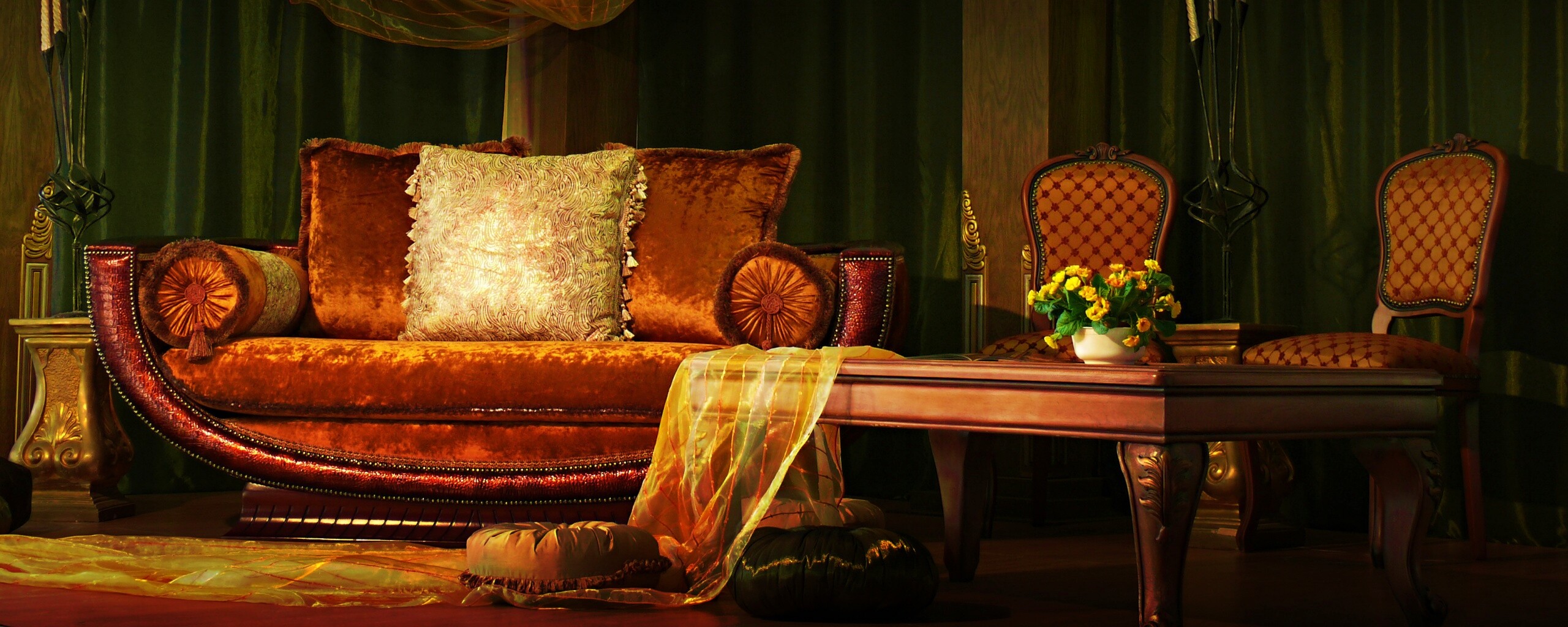 Комната в старом стиле обои