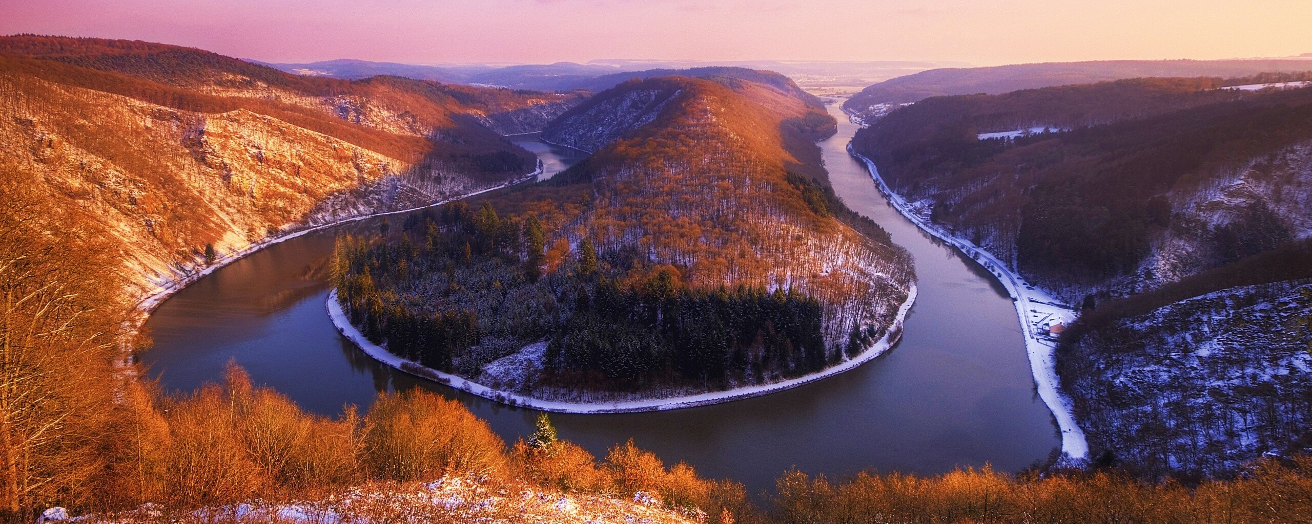 Изгиб реки обои