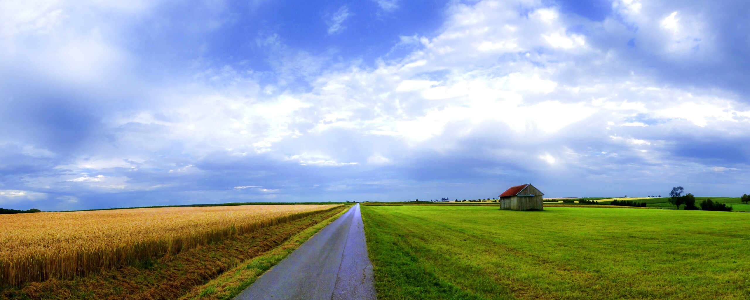 Сельский пейзаж обои