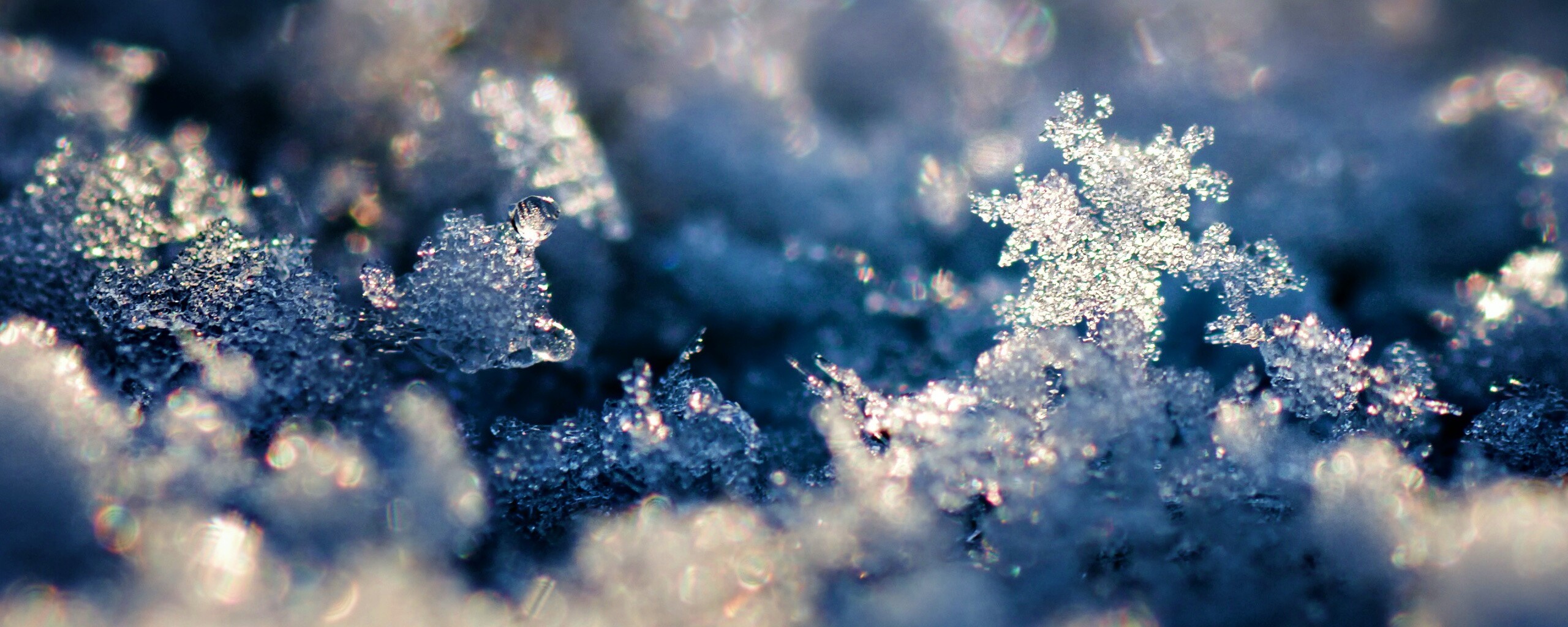 Макро фото снега обои