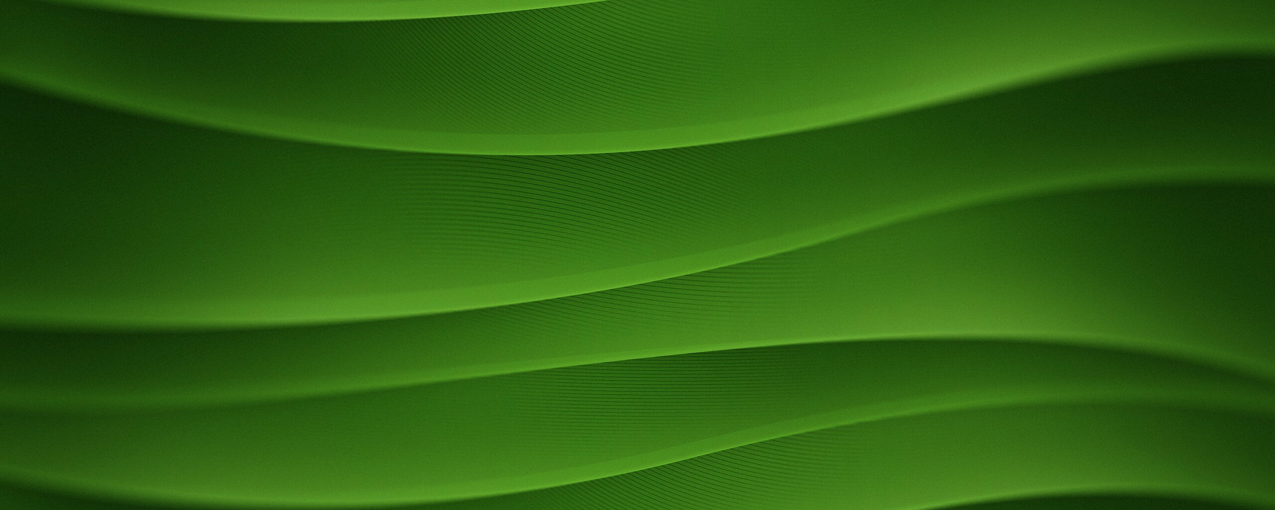 Зелёные горизонтальные волны обои