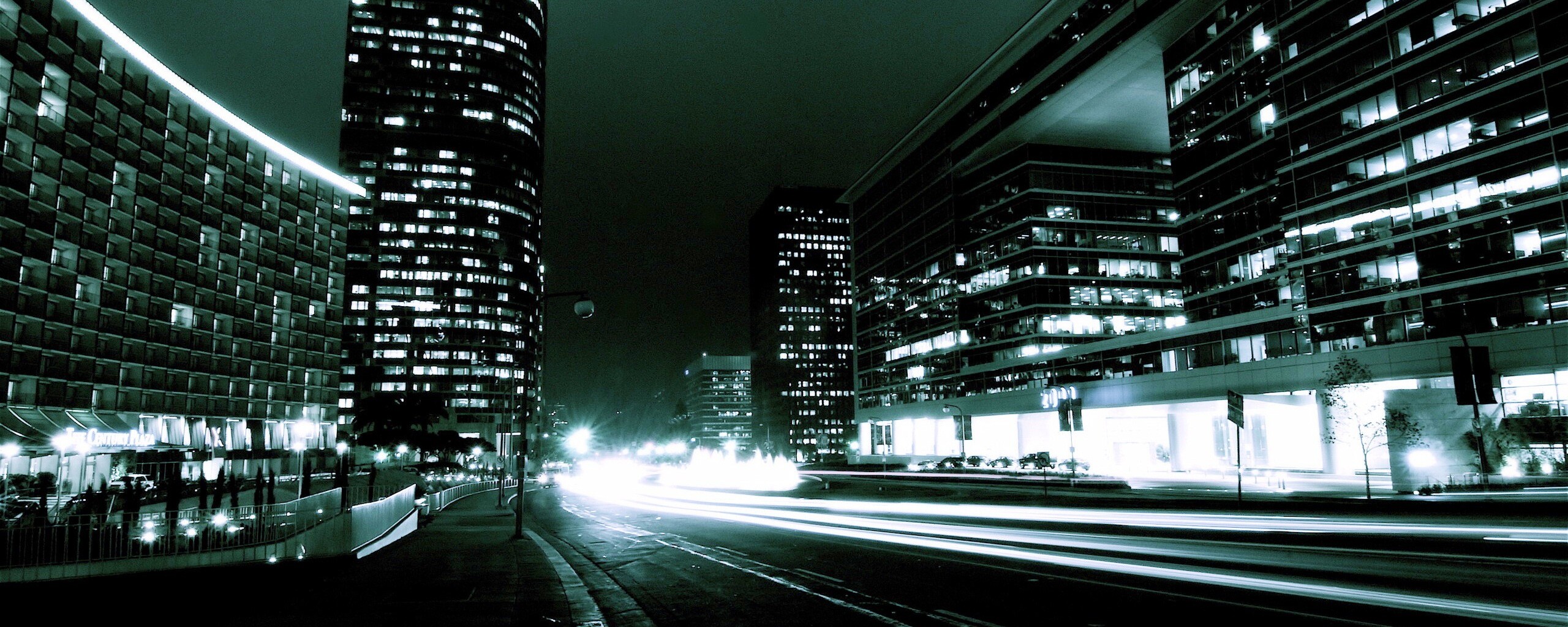 Ночные огни мегаполиса обои