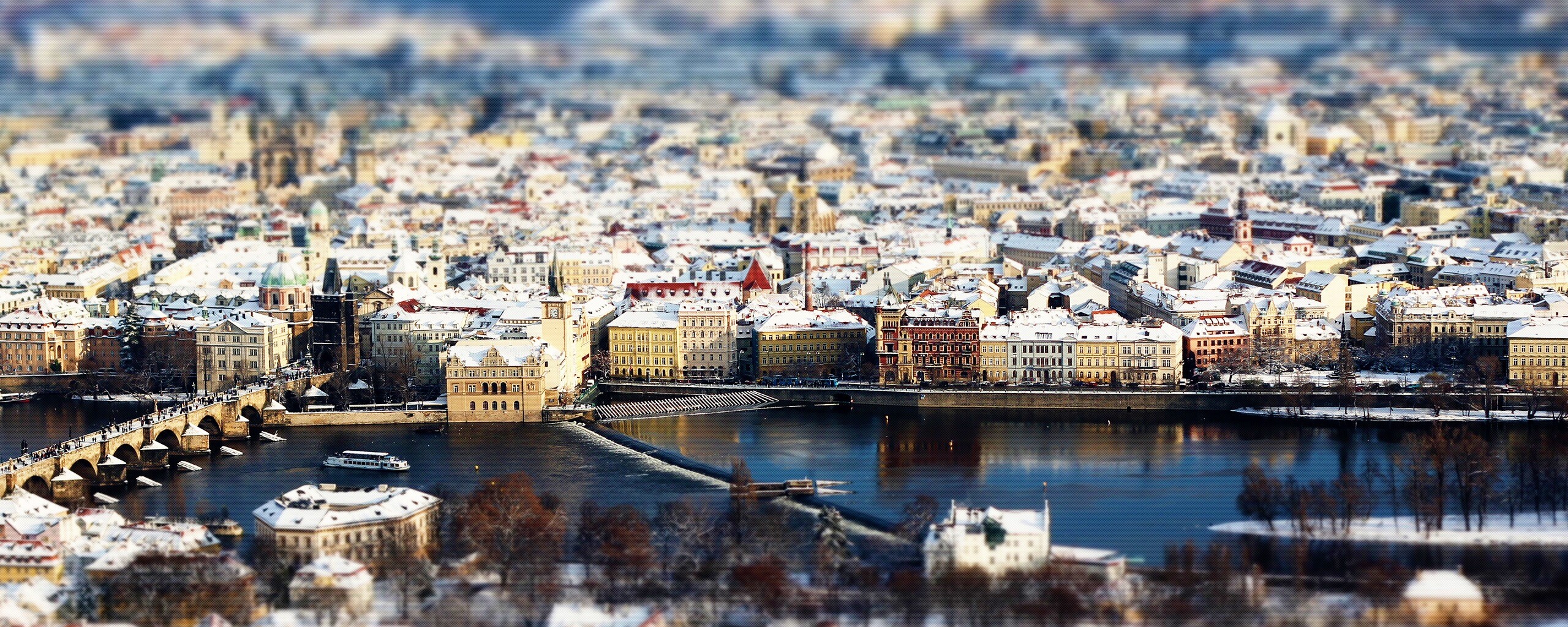 Вид на город обои