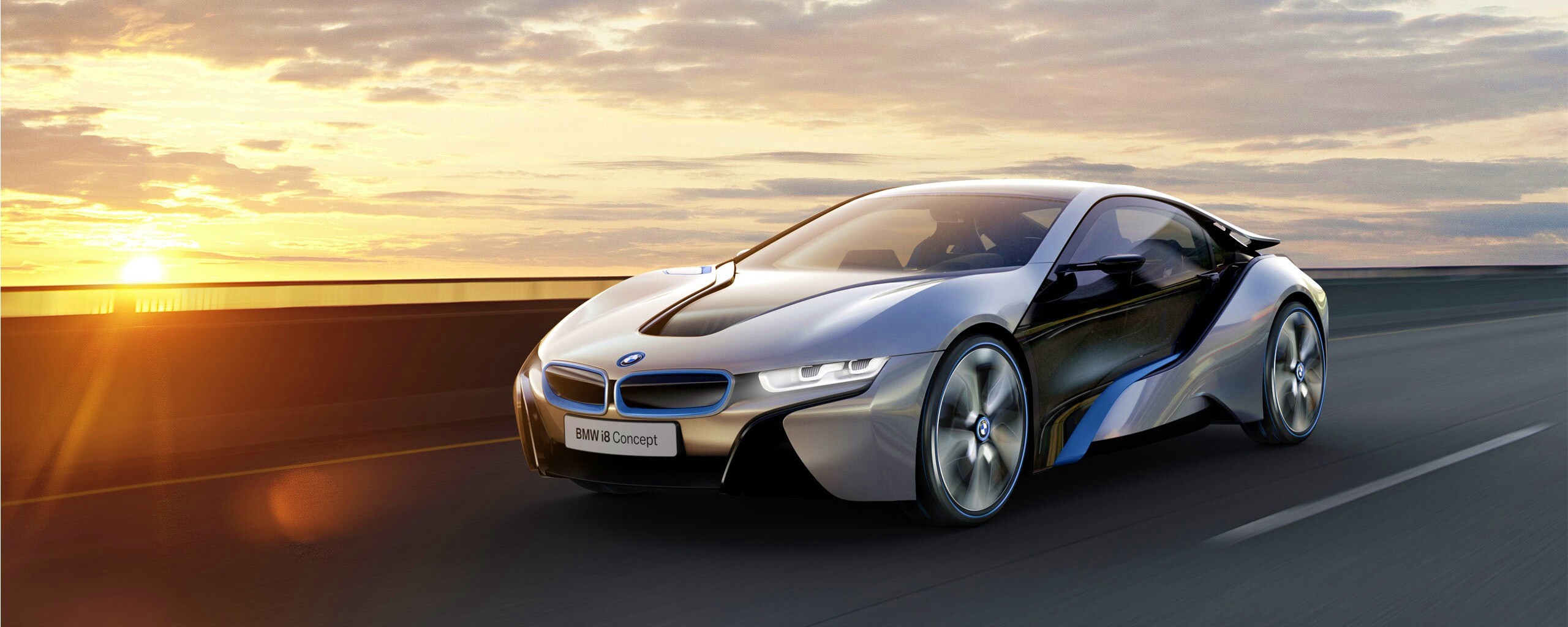 Концепт БМВ на дороге обои