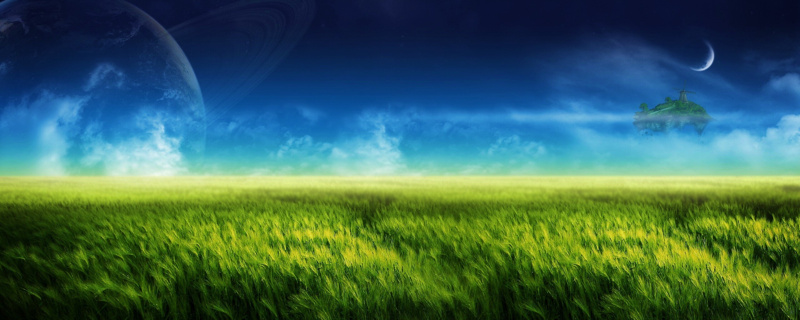 Луг на другой планете обои