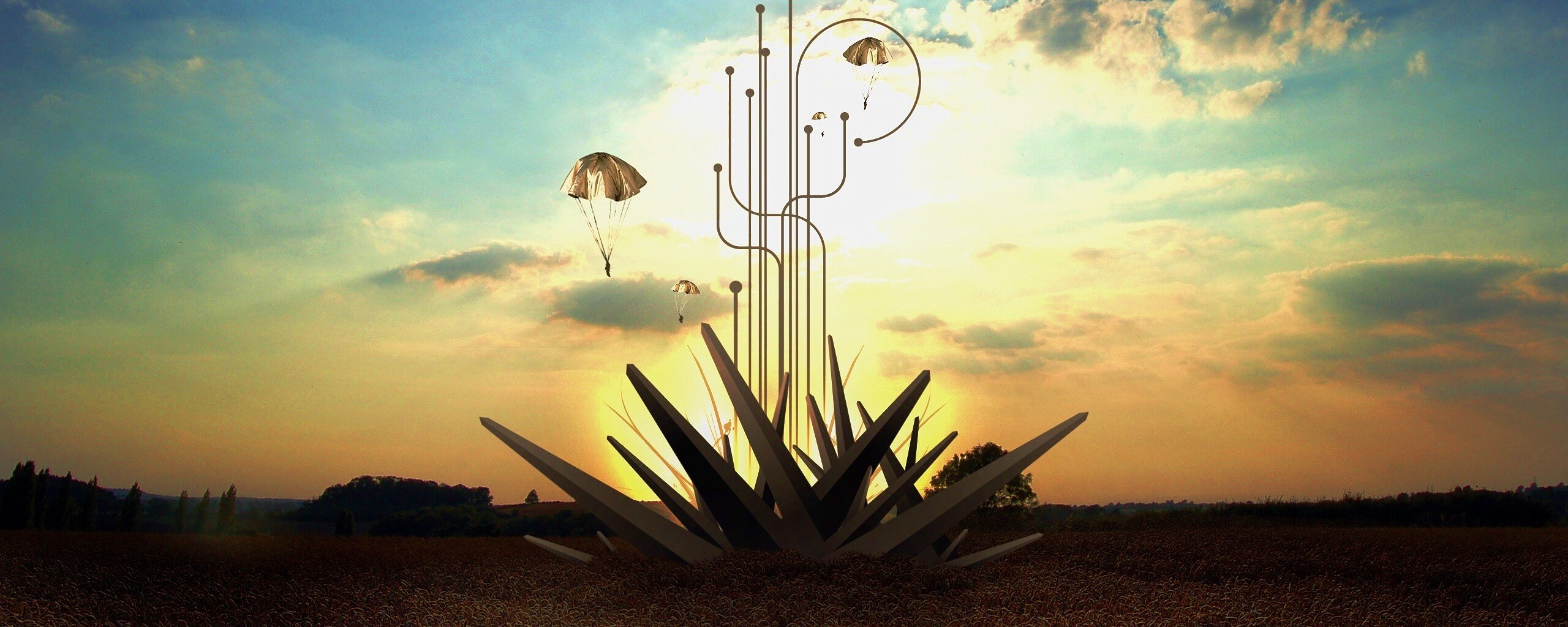 Абстрактный взрыв в настоящем мире обои