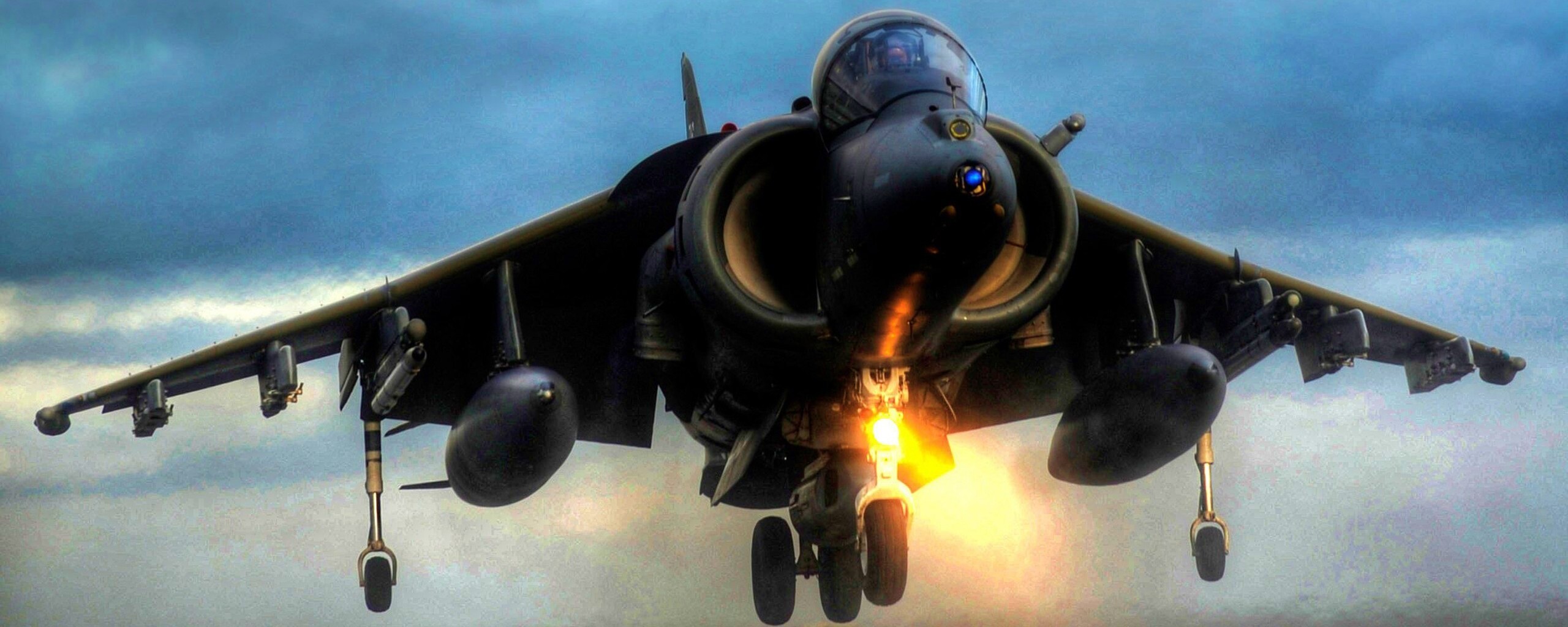 Истребитель на взлете обои