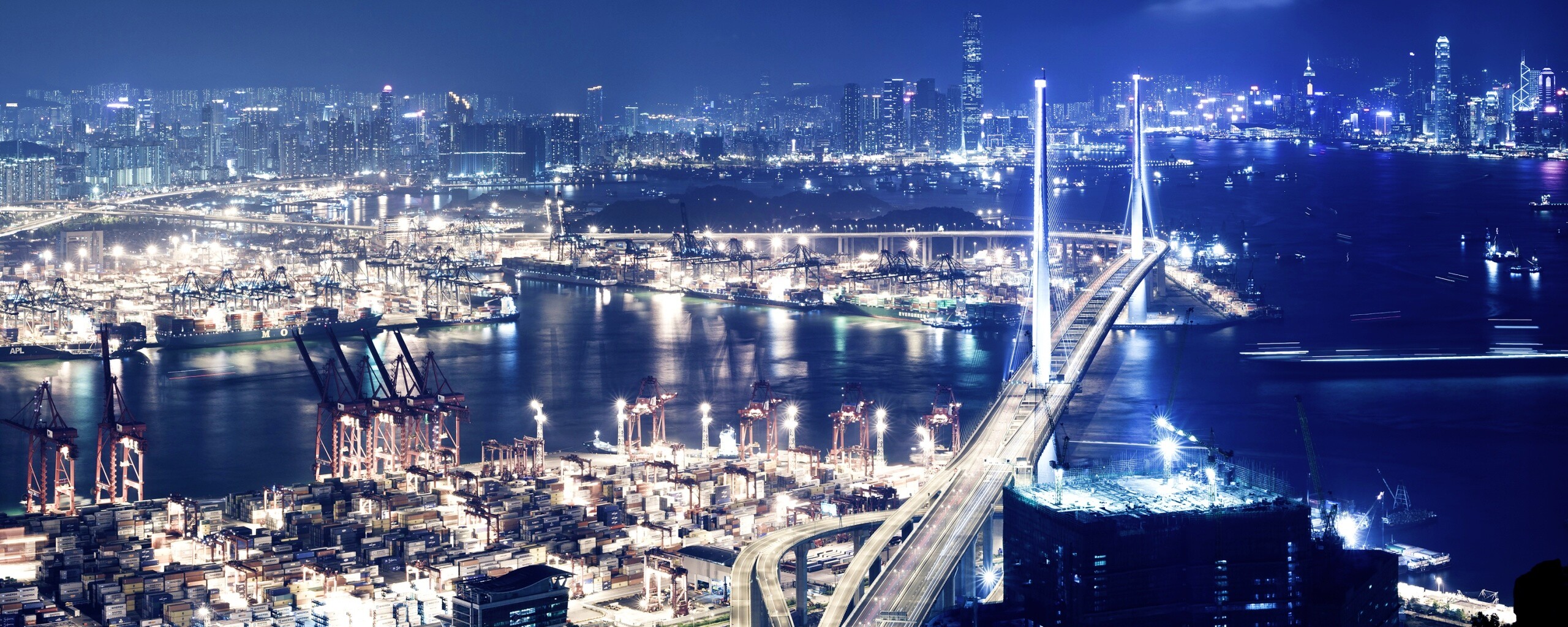 Ночная городская жизнь обои