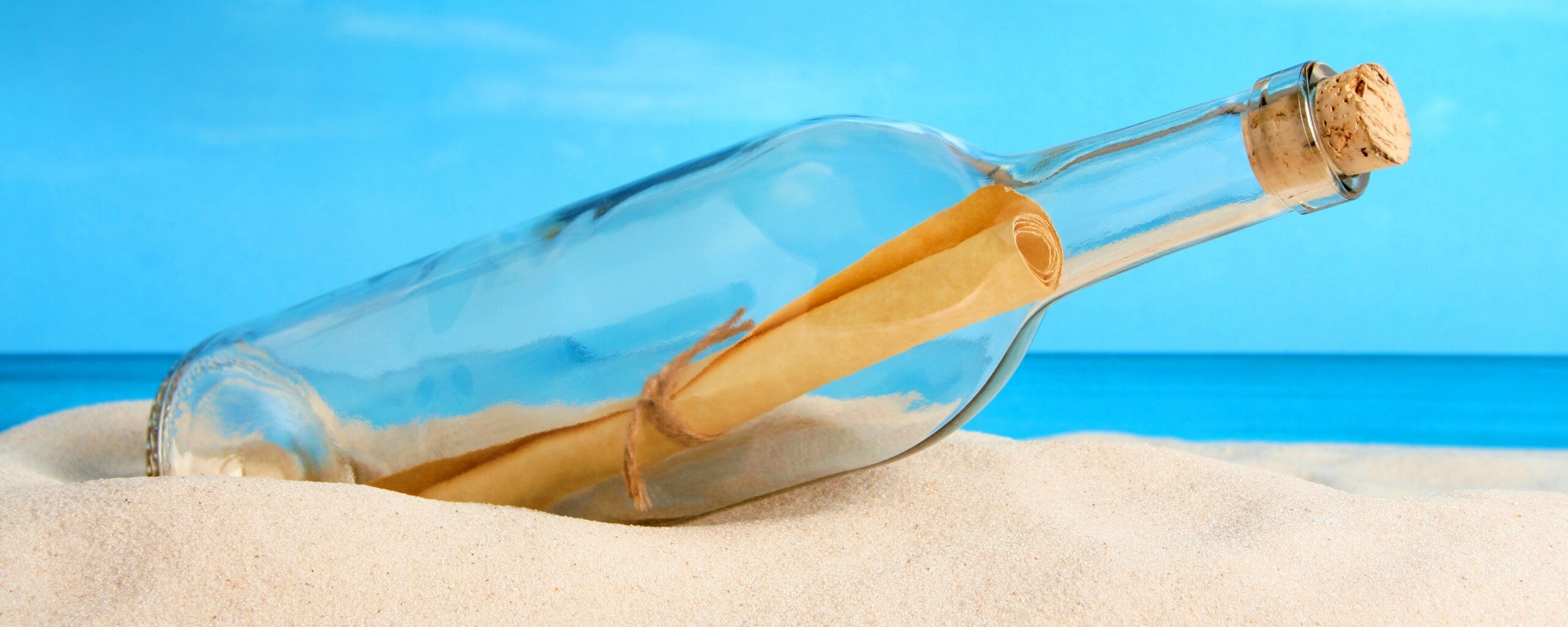 Послание в бутылке обои