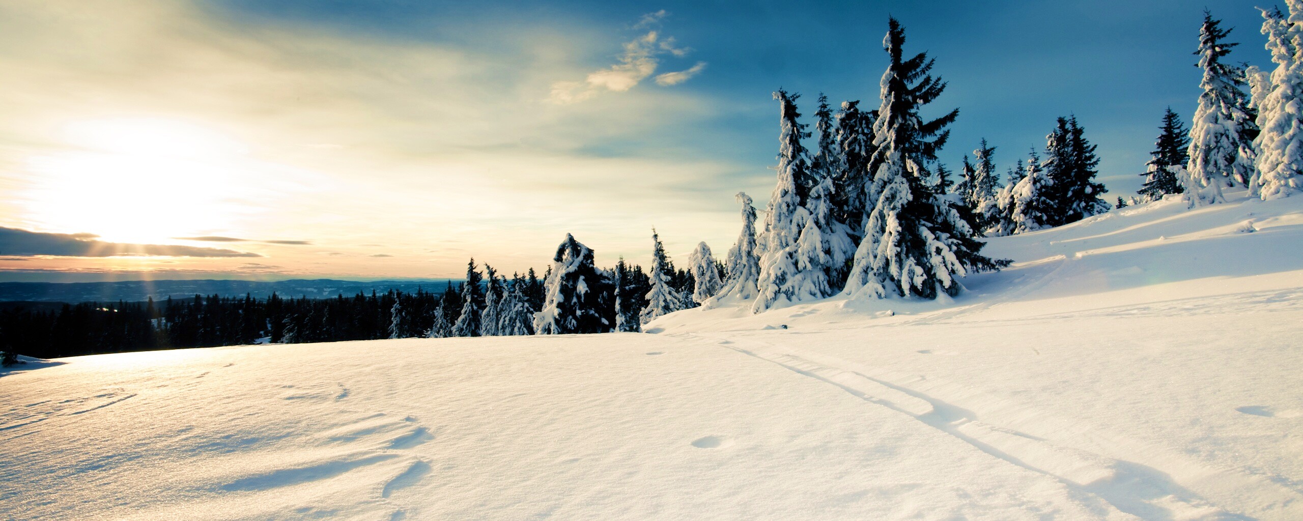 Зимние просторы обои