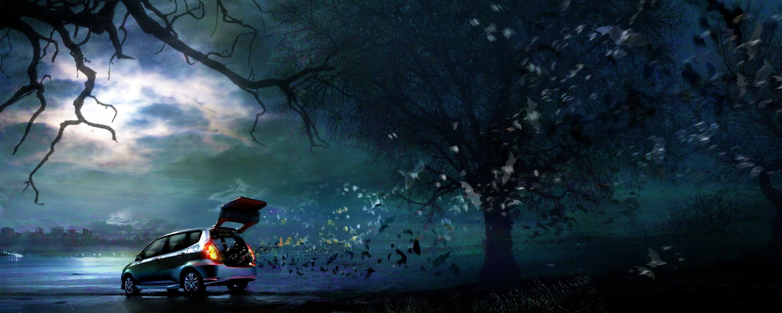 Темное авто обои